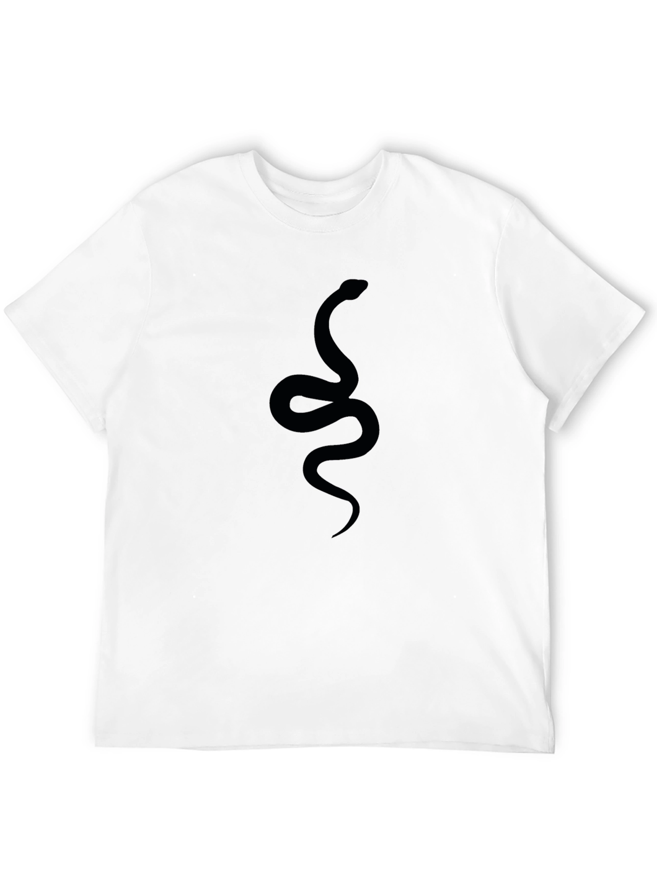 Black Men's Black Snake Graphic Tee - Stylish Casual Wear view 12