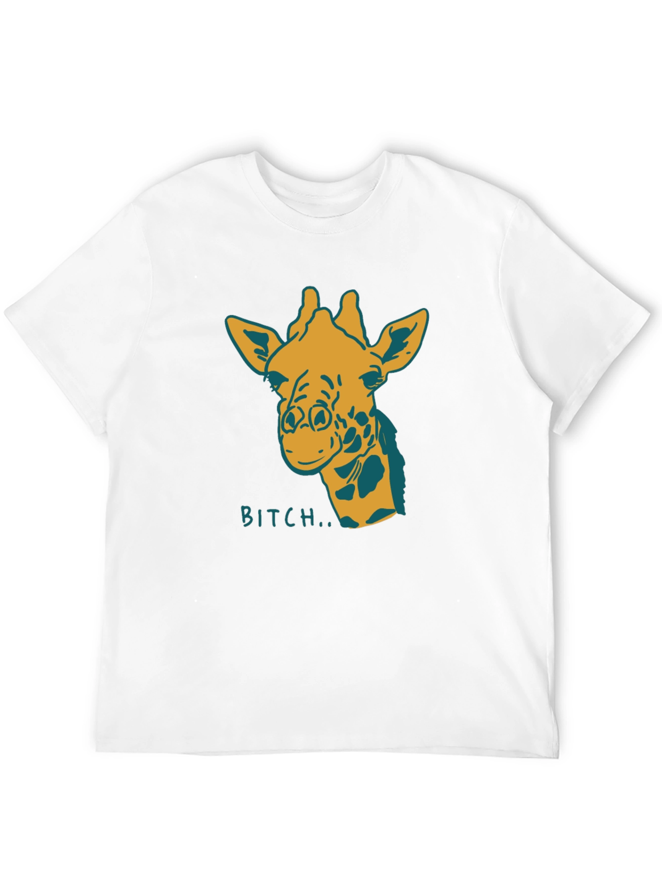 Black Giraffe Bitch T-Shirt Funny Graphic Tee Novelty Humor view 12