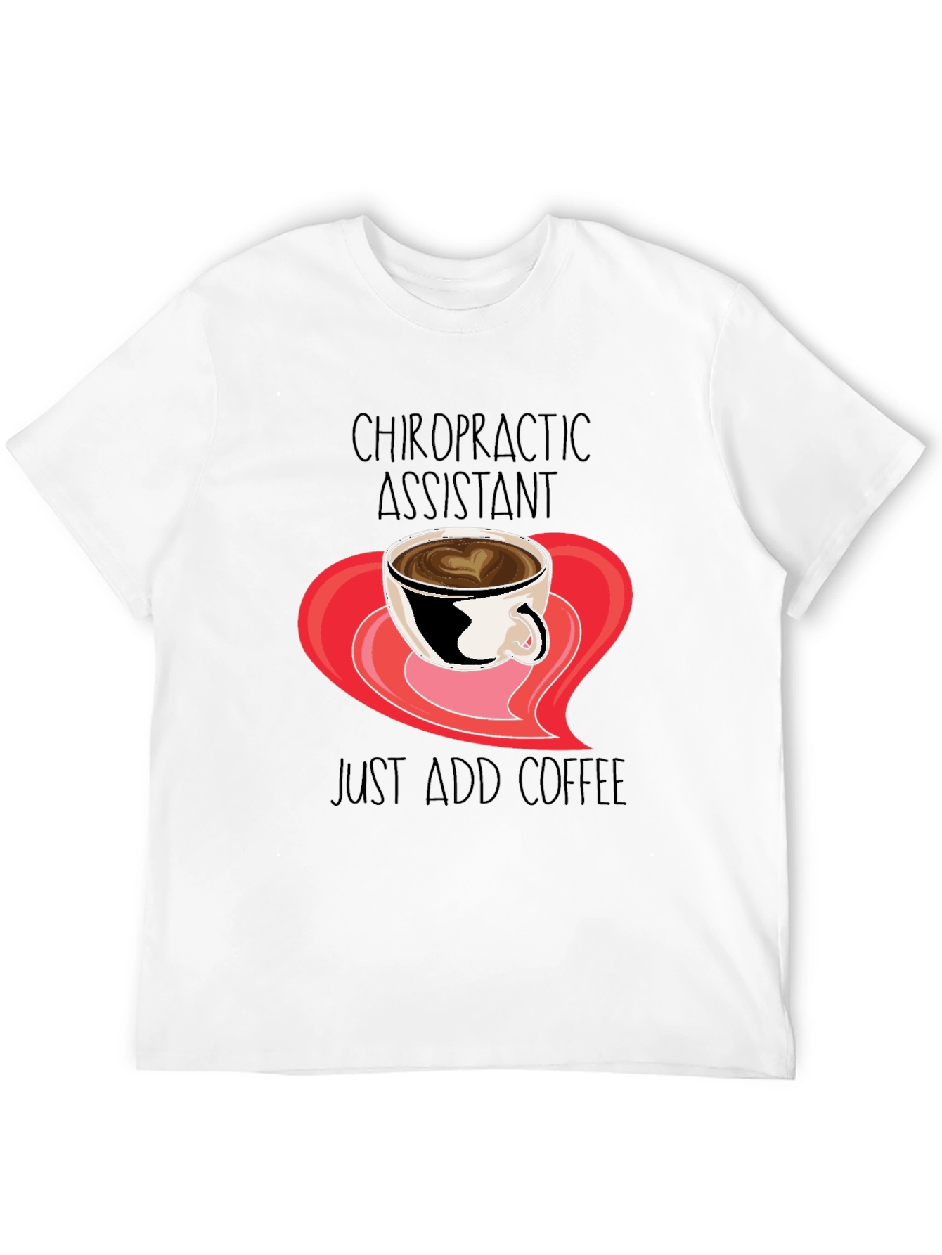 Black Chiropractic Assistant Coffee T-Shirt view 12