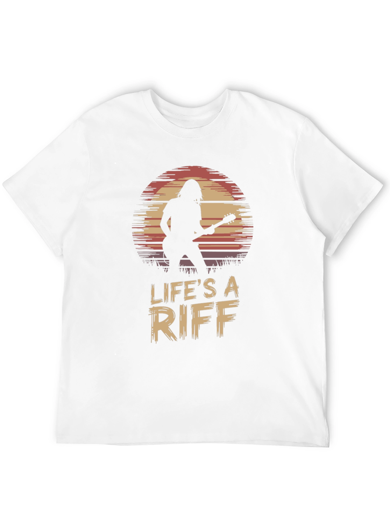 Black Life's A Riff Guitar Player Tee view 12