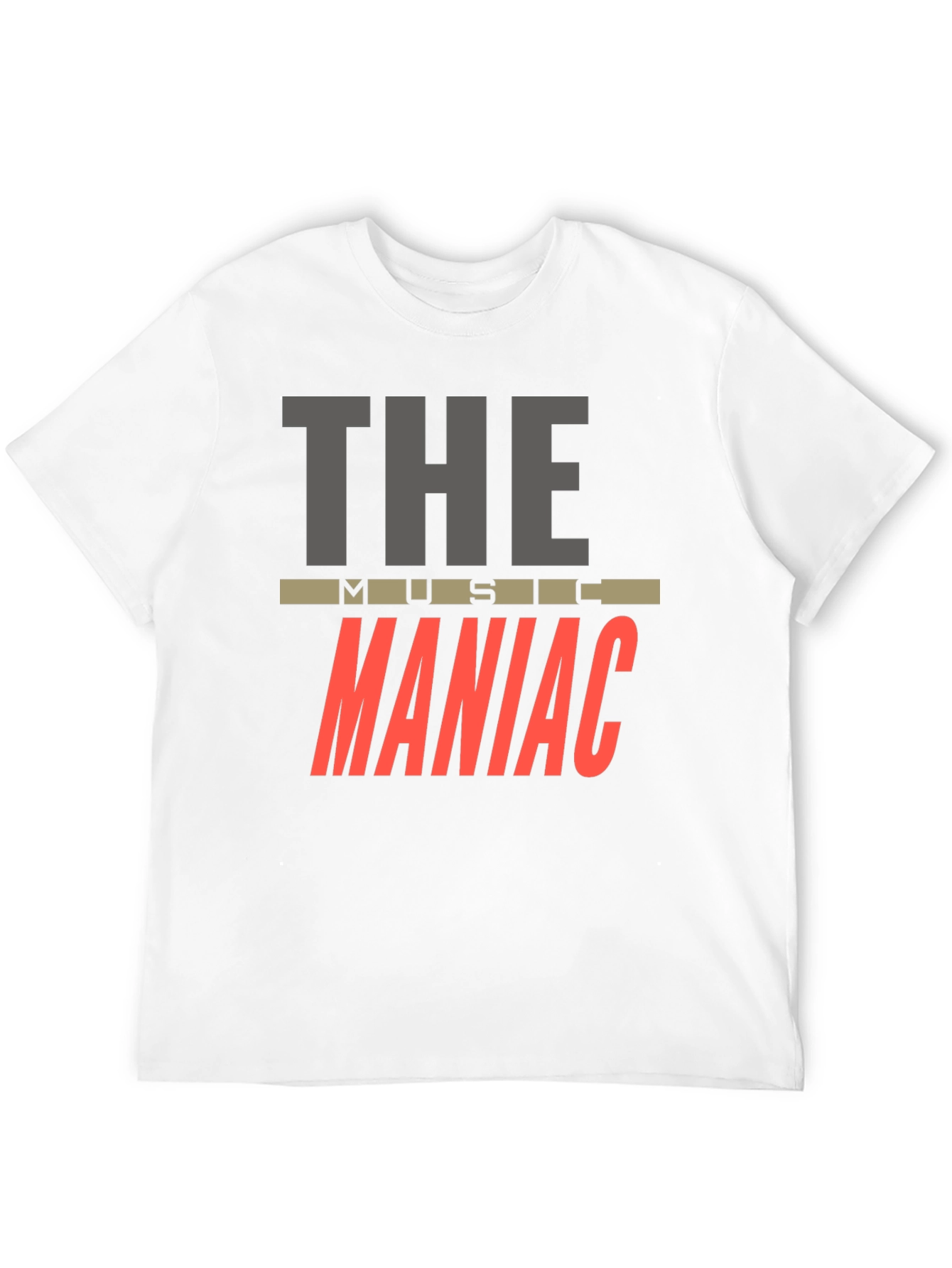 Black The Music Maniac T-Shirt - Black Crew Neck view 12