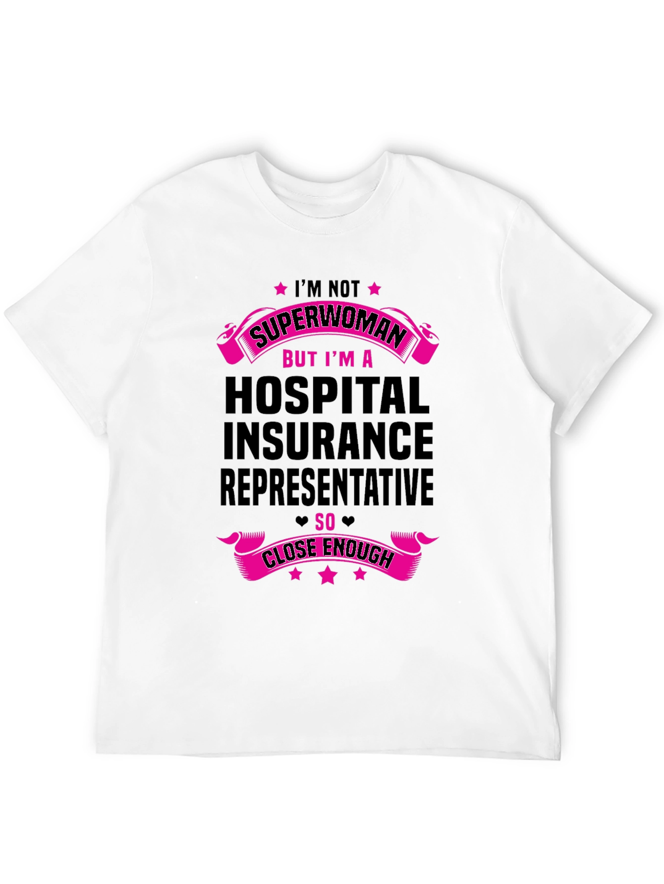 Black Hospital Insurance Rep T-Shirt - Superwoman Alternative view 12