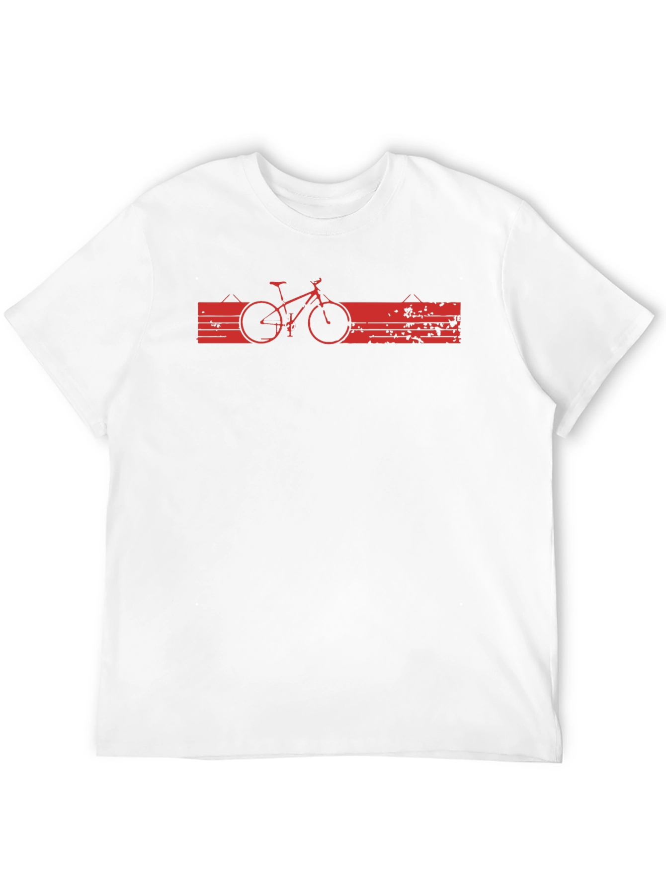 Black Mountain Bike Graphic Tee - Black Cotton Casual Shirt view 12