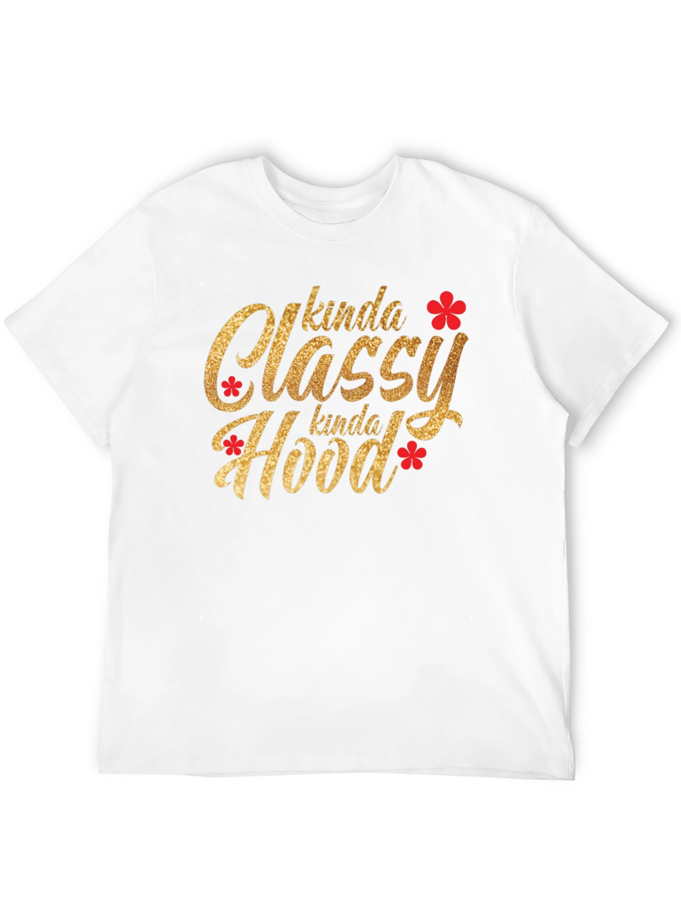 Black Kinda Classy Kinda Hood Graphic T-Shirt view 12