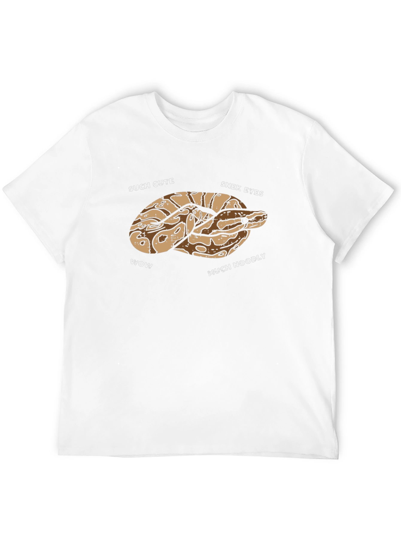 Black Cute Snake T-Shirt - Funny Snek Noodle Design view 12