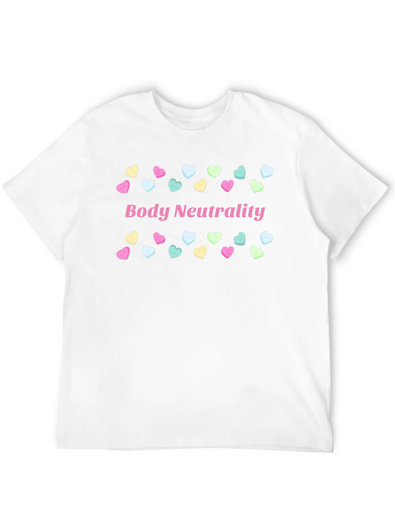 Black Body Neutrality Heart T-Shirt view 12