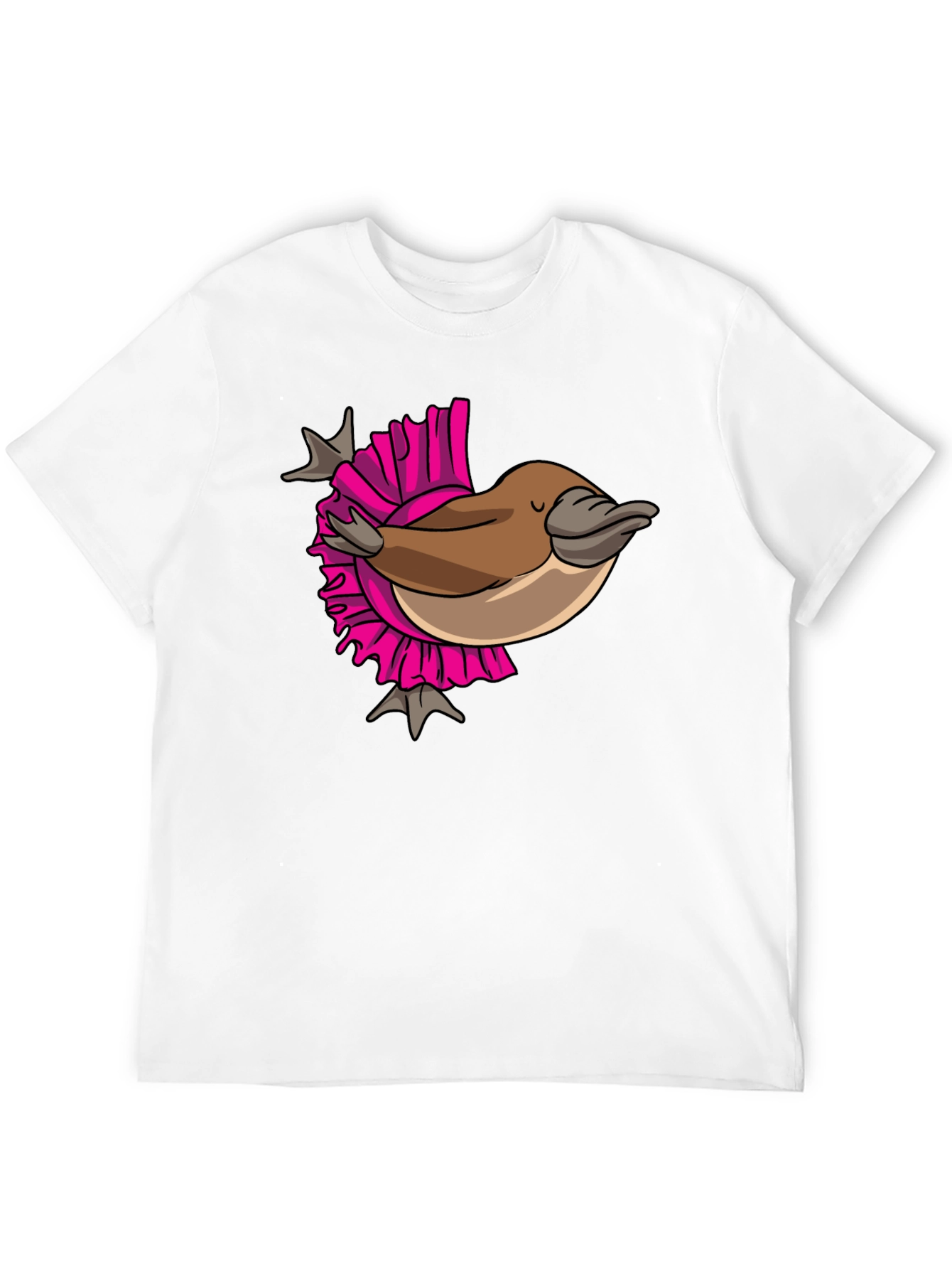 Black Funny Platypus T-Shirt - Quirky Cartoon Design view 12