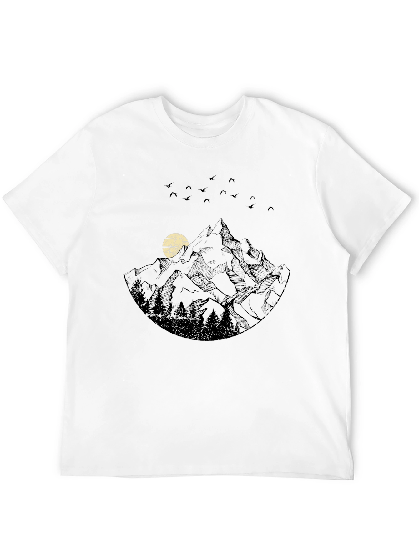 Black Mountain Scene Graphic Tee view 12