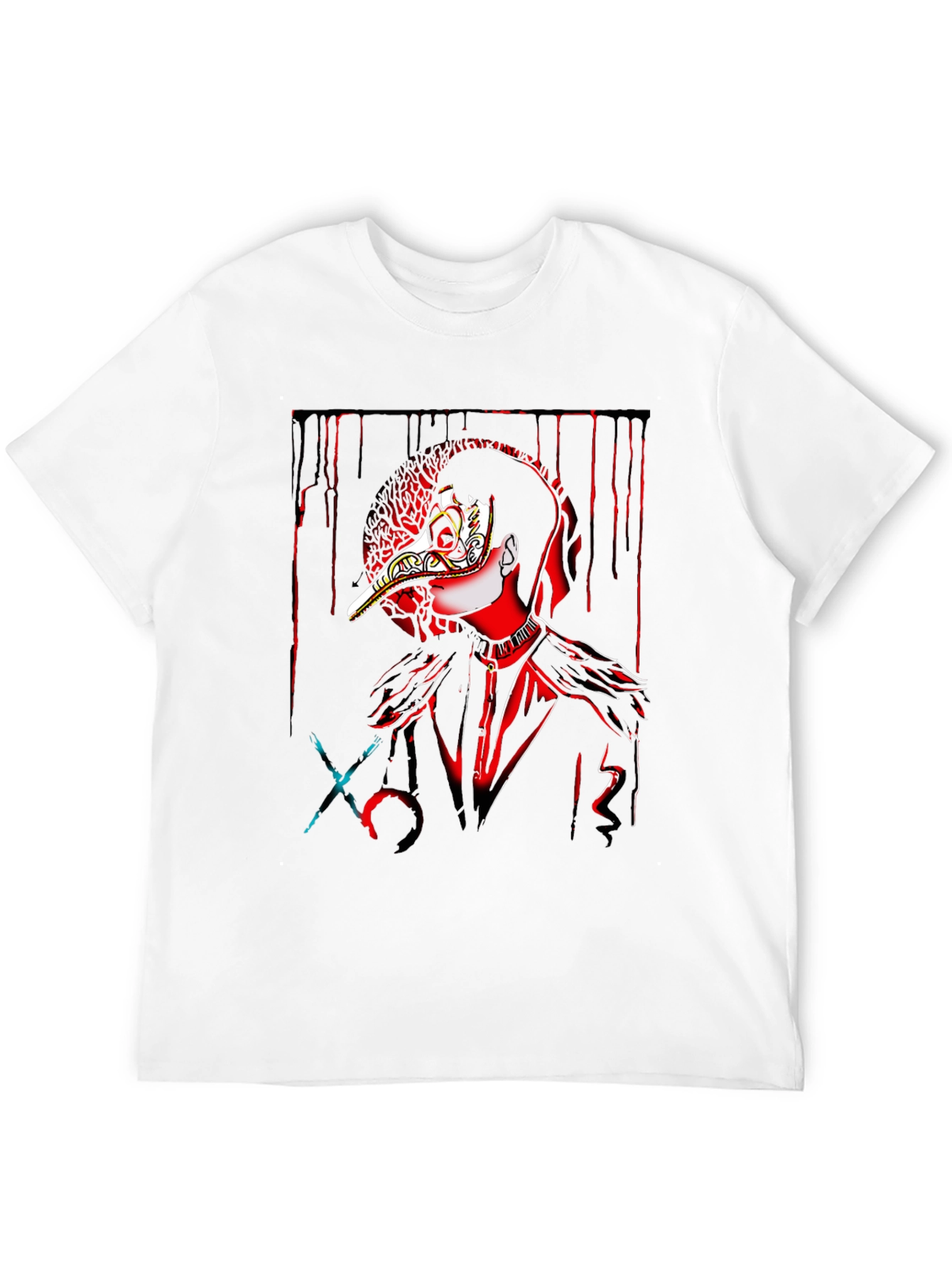 Black Plague Doctor Graphic T-Shirt - Dark Aesthetic view 12