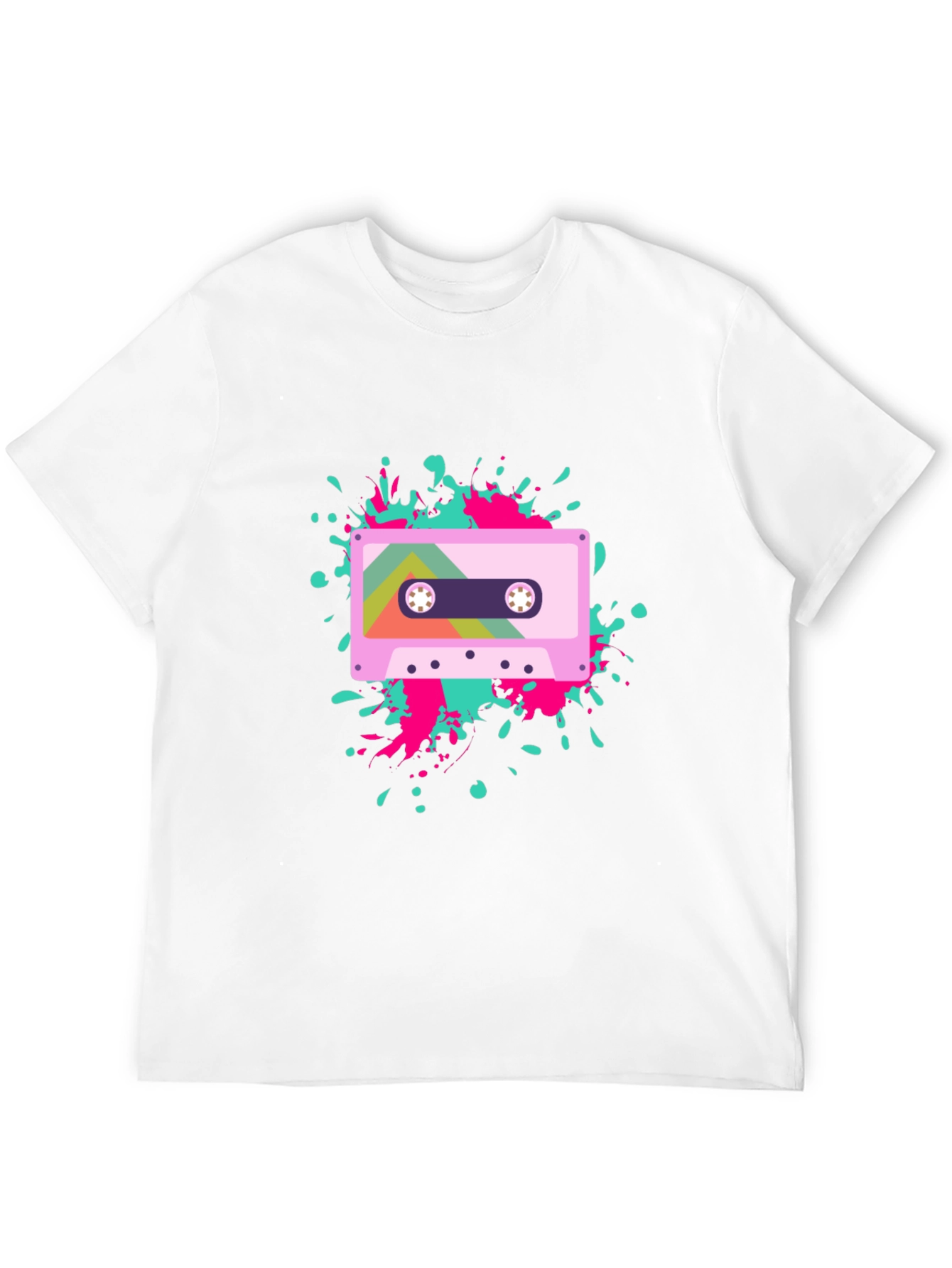 Black Retro Cassette Tape Graphic Tee - Black view 12