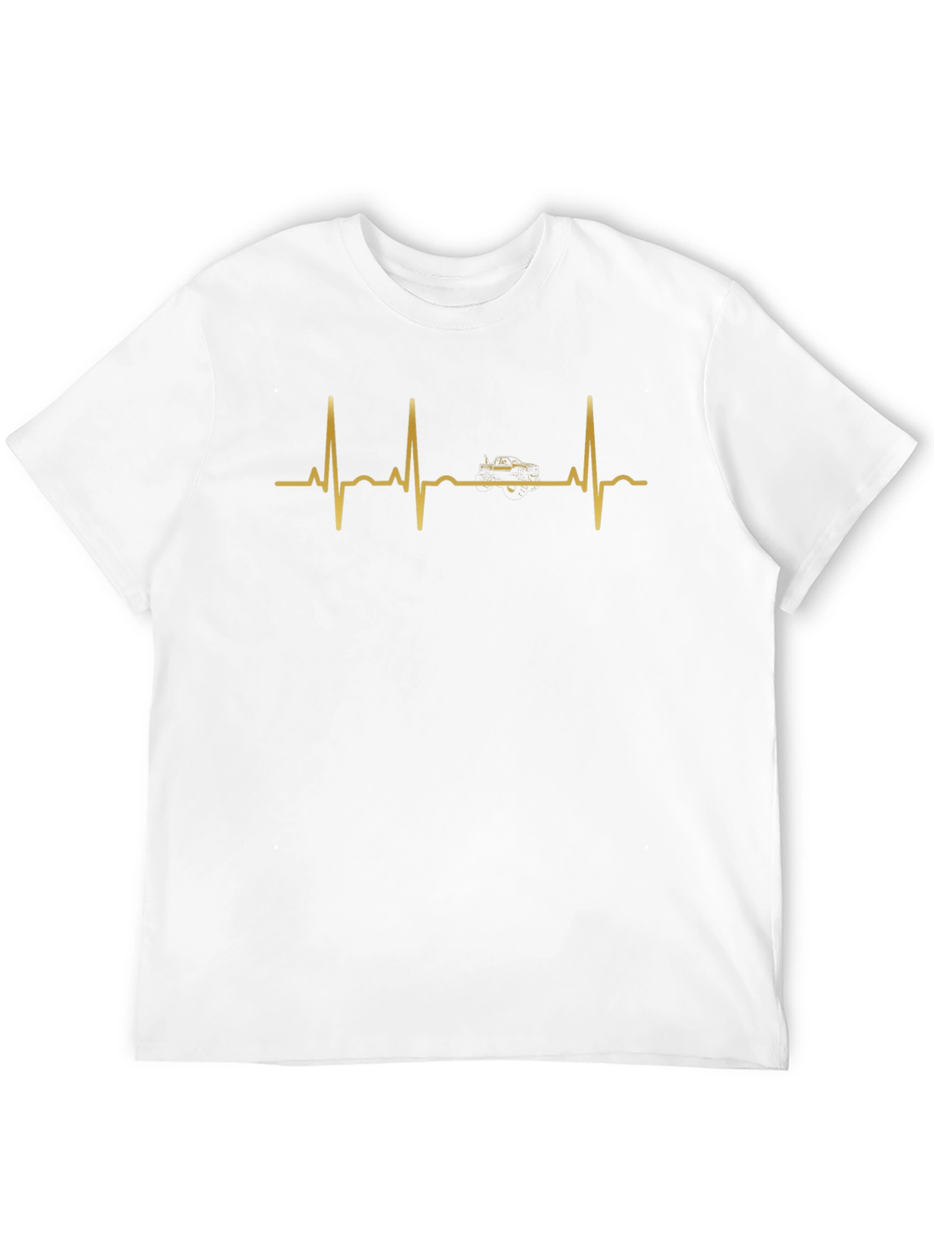 Black Car Heartbeat Graphic Tee - Black view 12