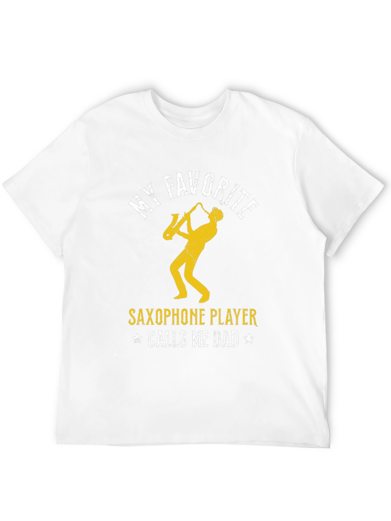 Black My Favorite Saxophone Player Calls Me Dad T-Shirt view 12