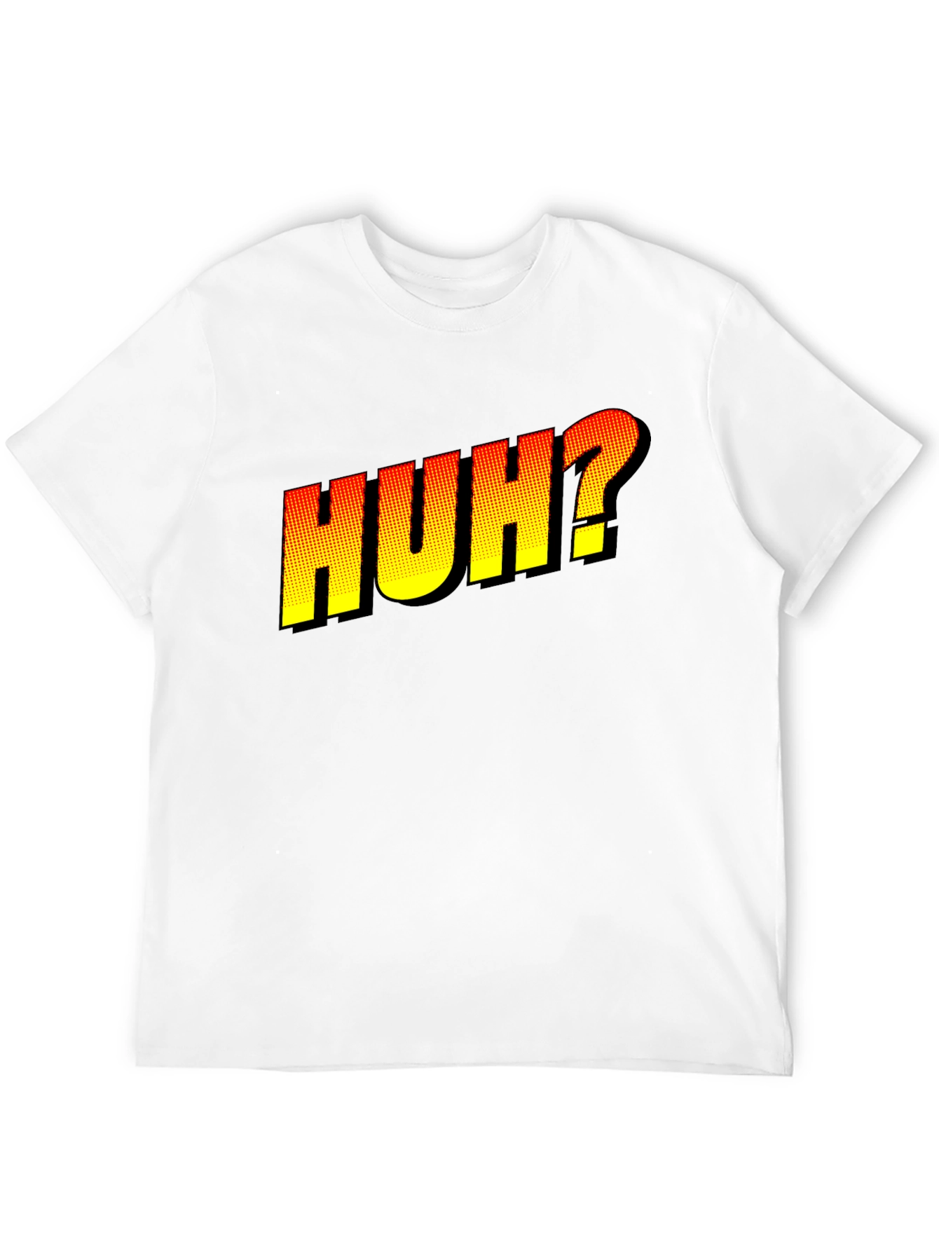 Black Huh? Graphic Novelty T-Shirt - Black view 12