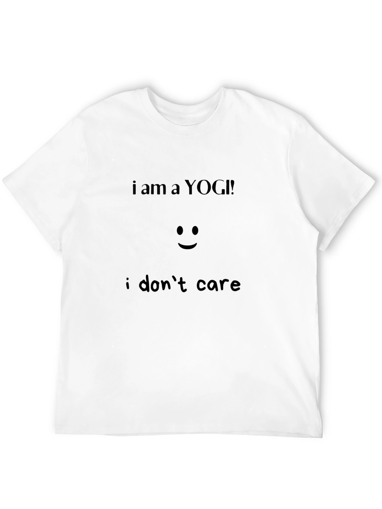 Black I am a Yogi T-Shirt - Humorous Yoga Apparel view 12