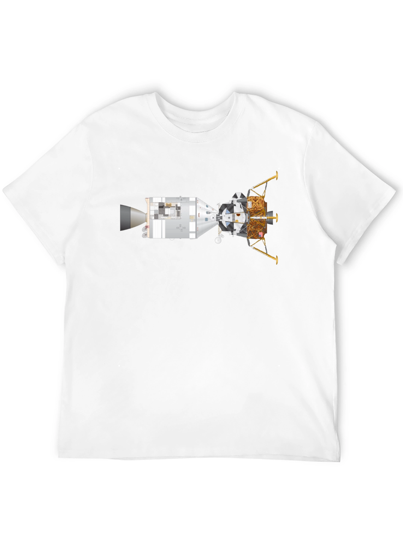 Black Lunar Module T-Shirt - Space Exploration Tee view 12