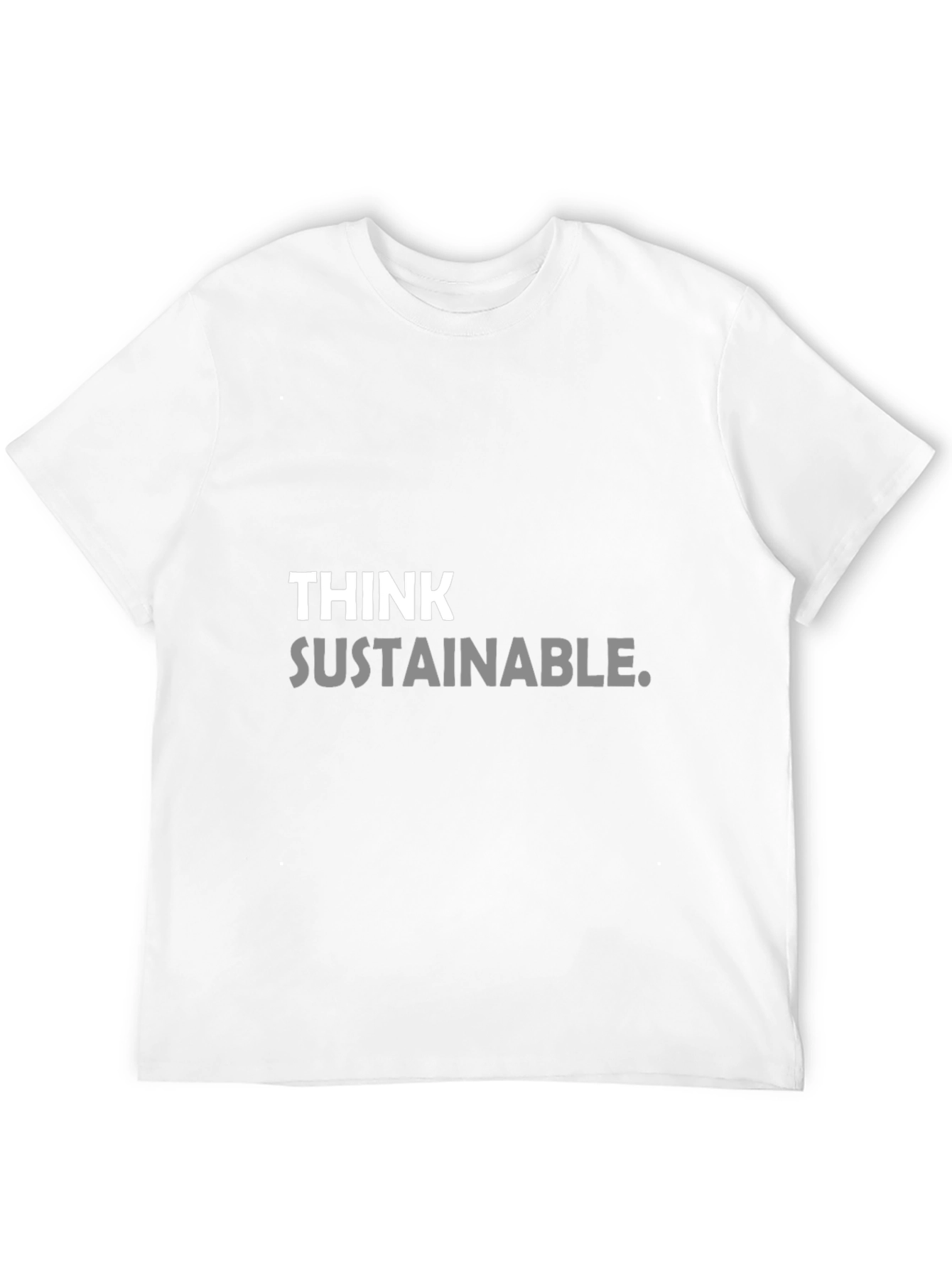 Black Think Sustainable Graphic Tee - Black view 12