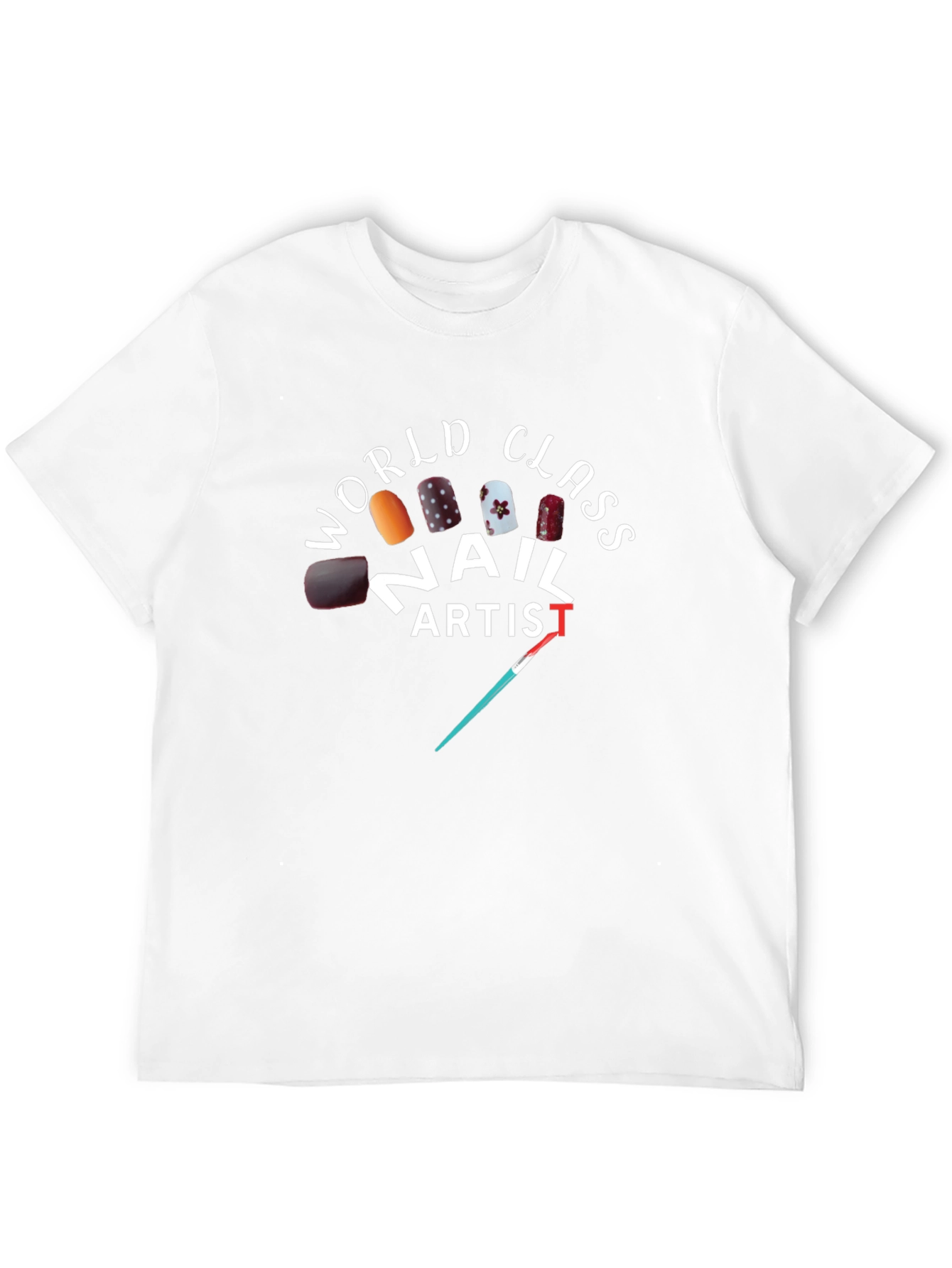Black World Class Nail Artist T-Shirt view 12