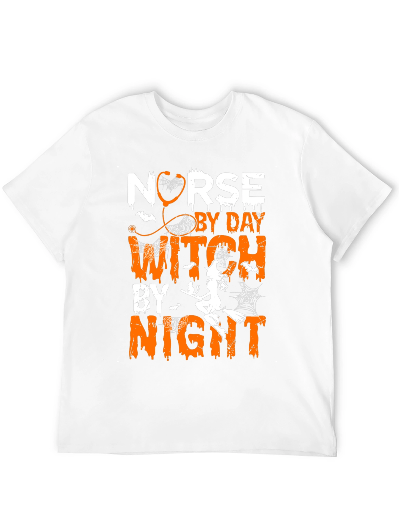 Black Nurse By Day Witch By Night Halloween T-Shirt view 12