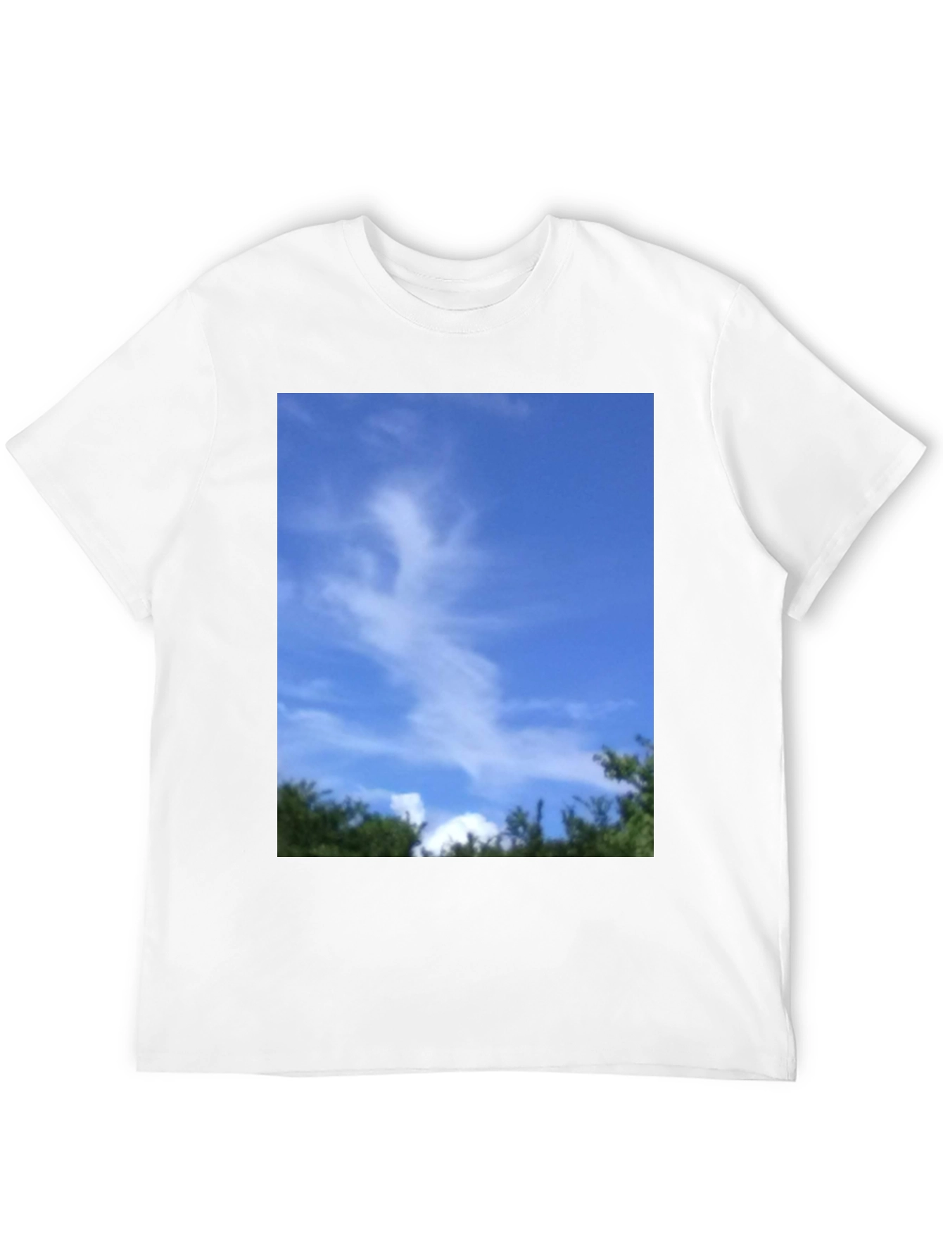 Black Sky Cloud Nature Graphic Tee - Black Unisex T-Shirt view 12