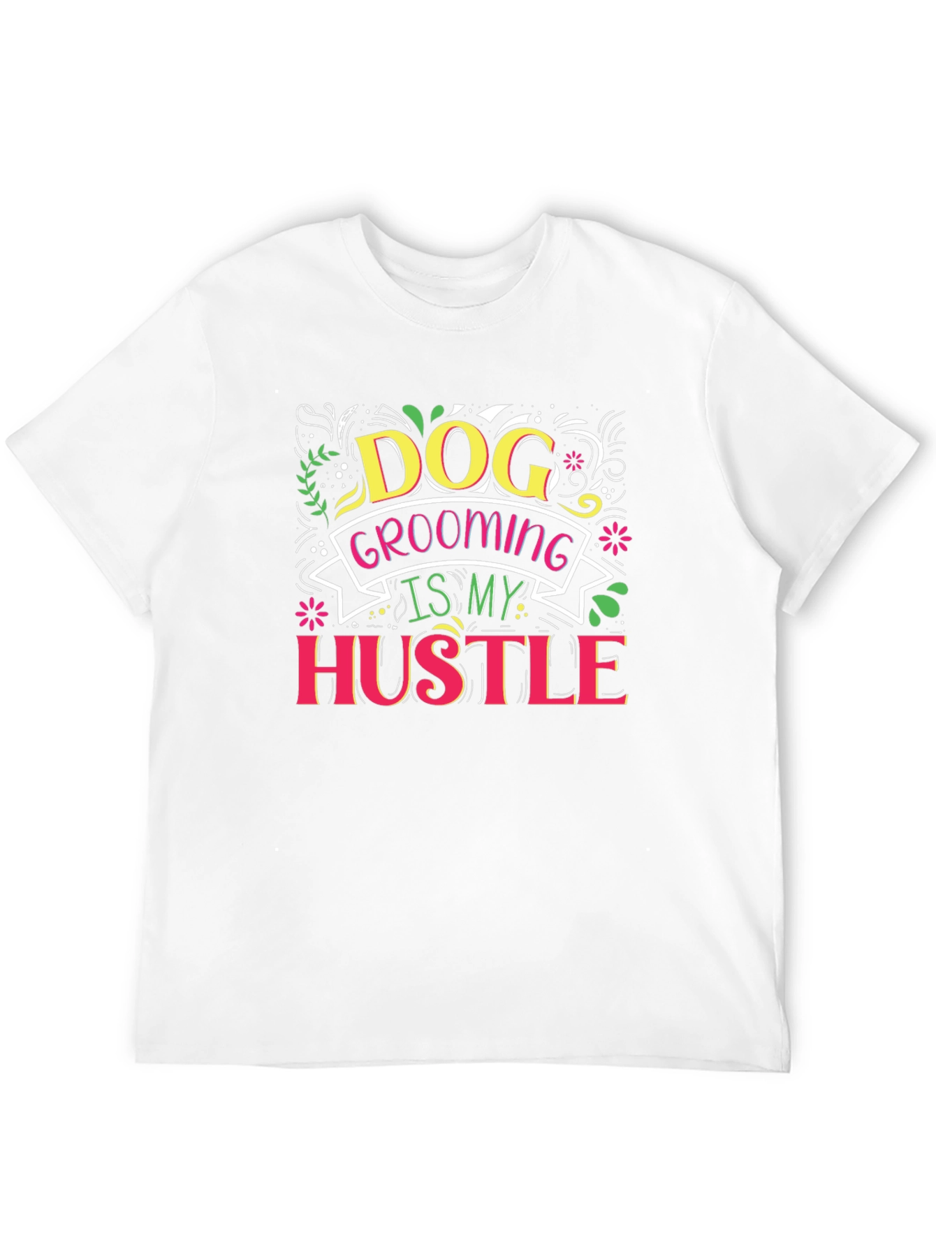 Black Dog Grooming Hustle T-Shirt view 12
