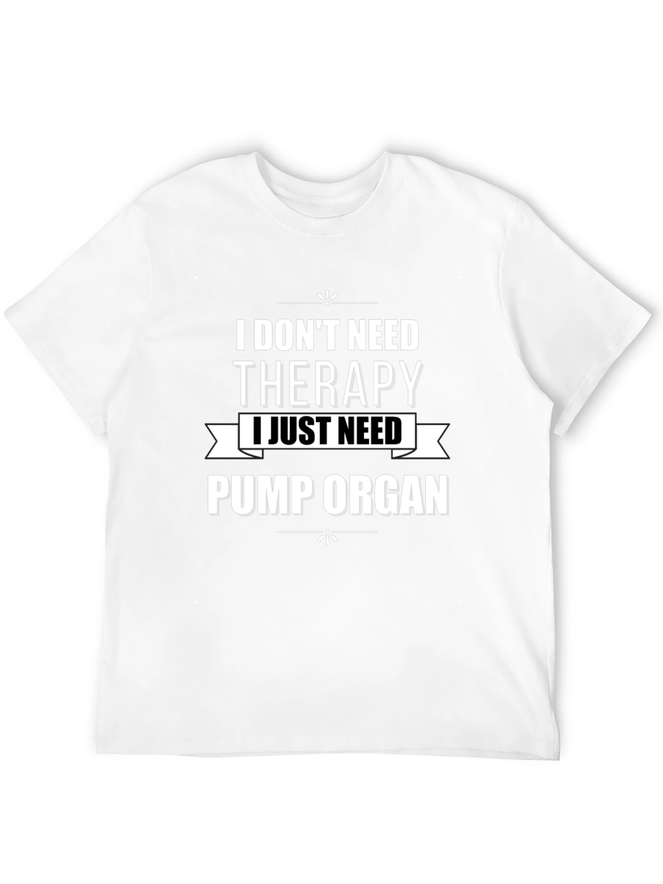 Black Funny Pump Organ T-Shirt view 12