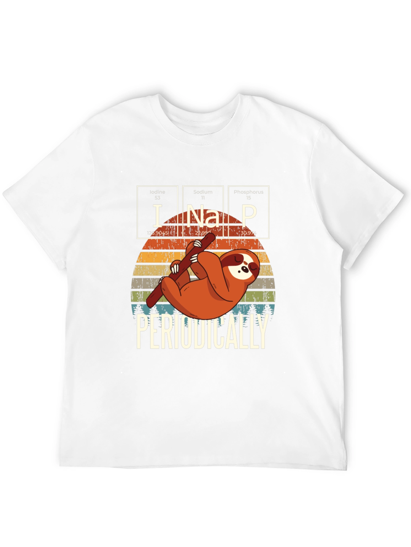 Black Sloth Periodic Table T-Shirt view 12