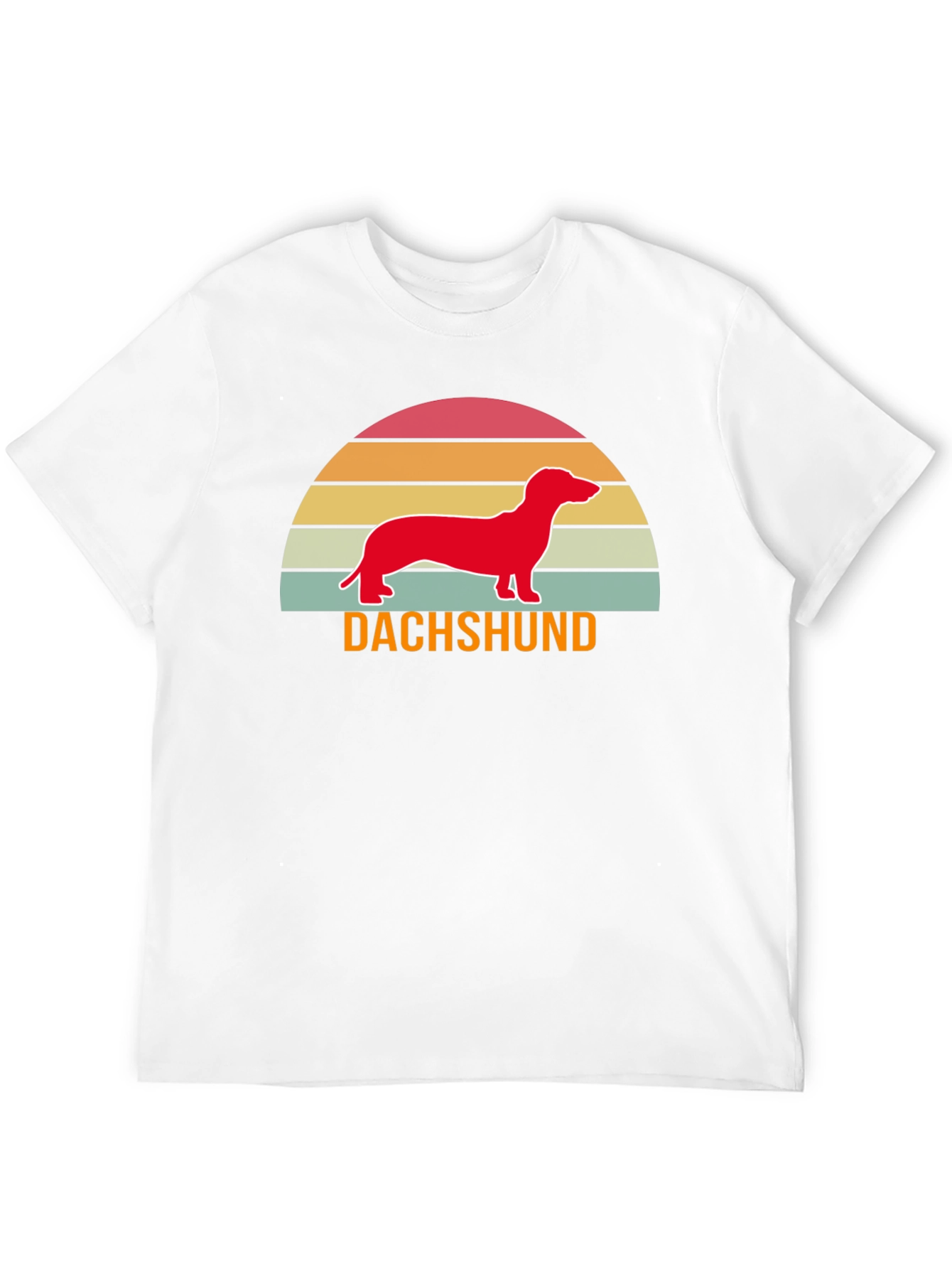 Retro Dachshund T-Shirt - Sunset Wiener Dog Tee - 12