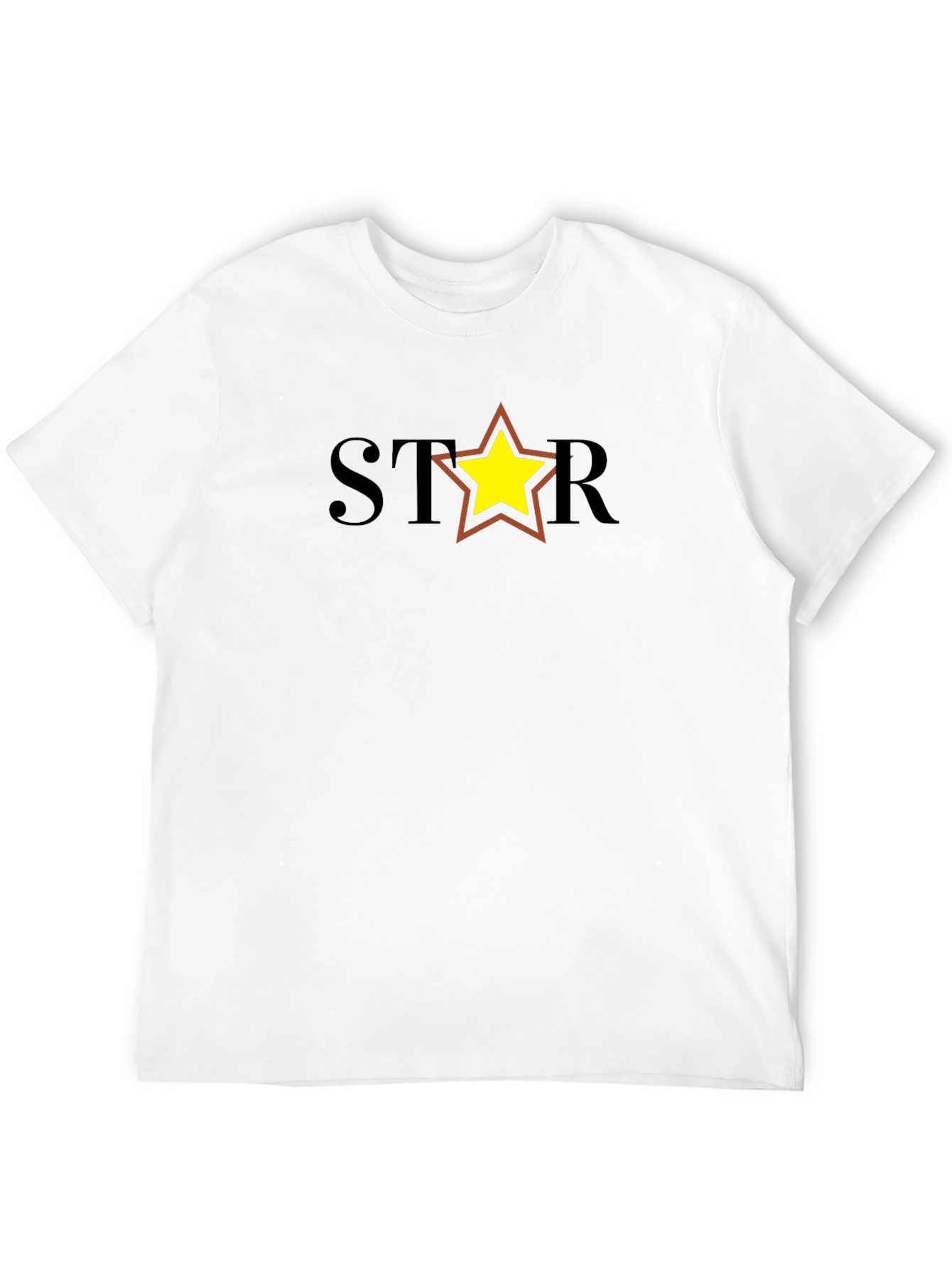 Black Star Graphic Tee - Black Cotton Blend Casual Shirt view 12