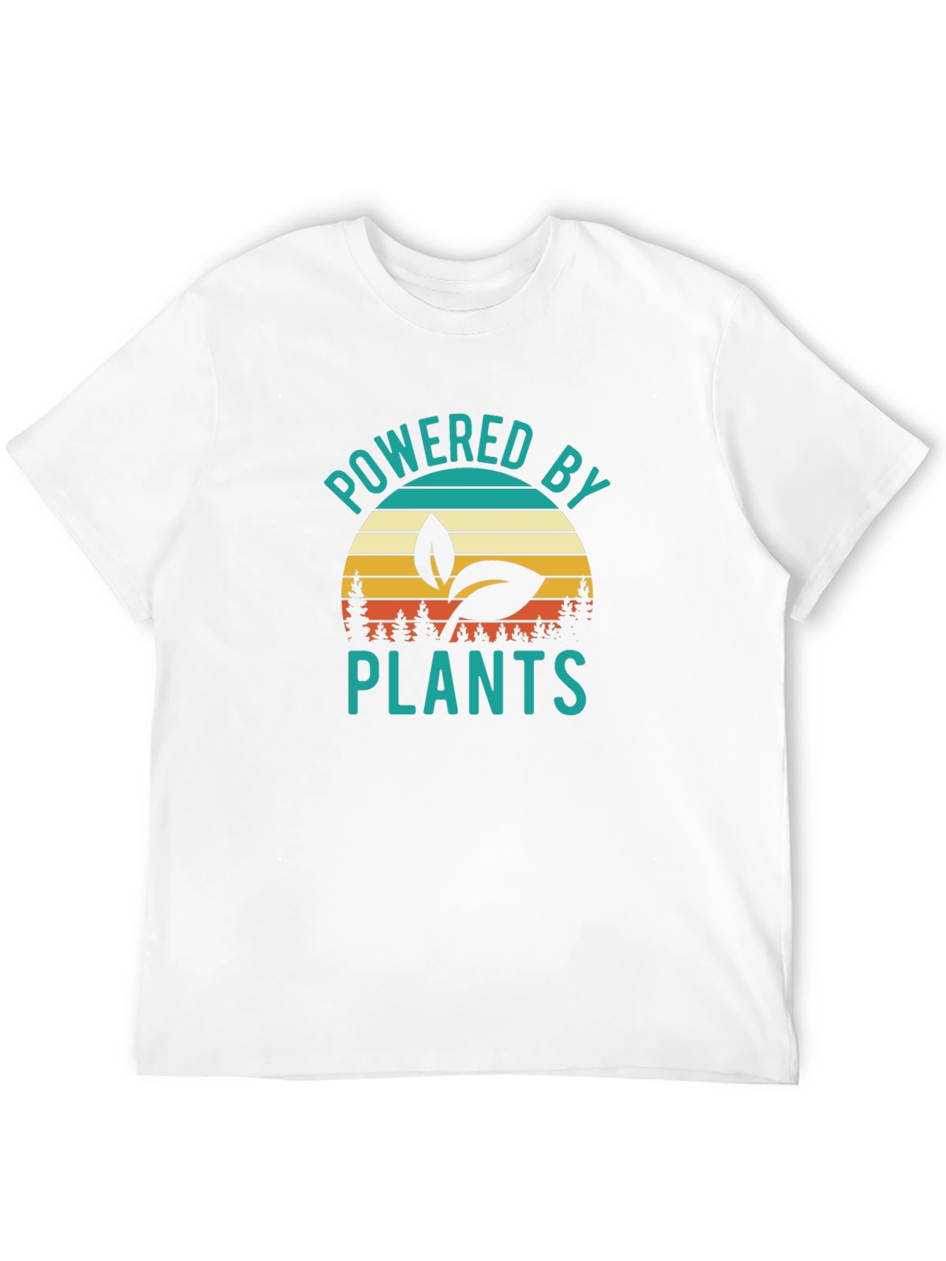 Black Powered By Plants Graphic T-Shirt view 12