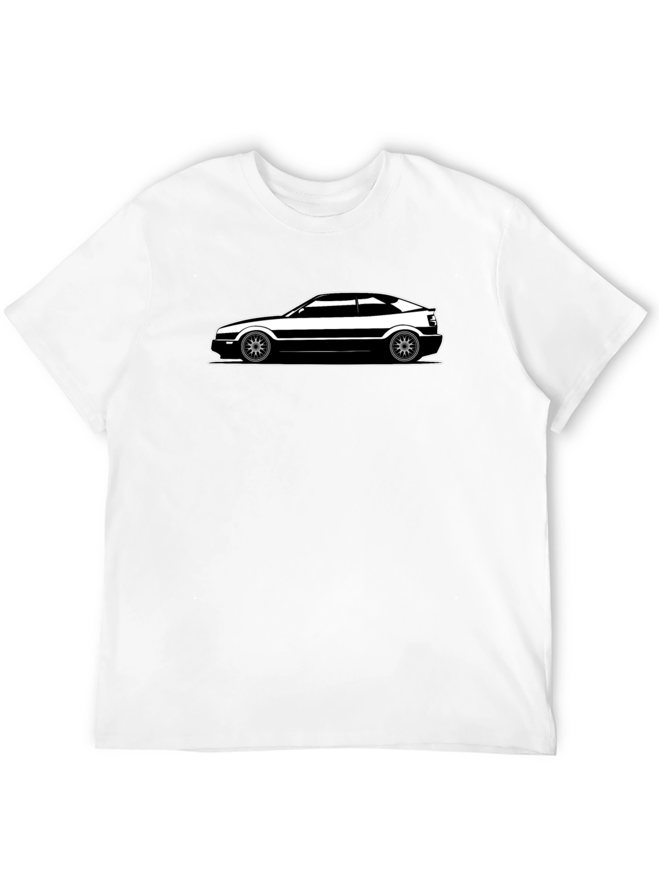 Black Sleek Car Graphic T-Shirt - Modern Design view 12