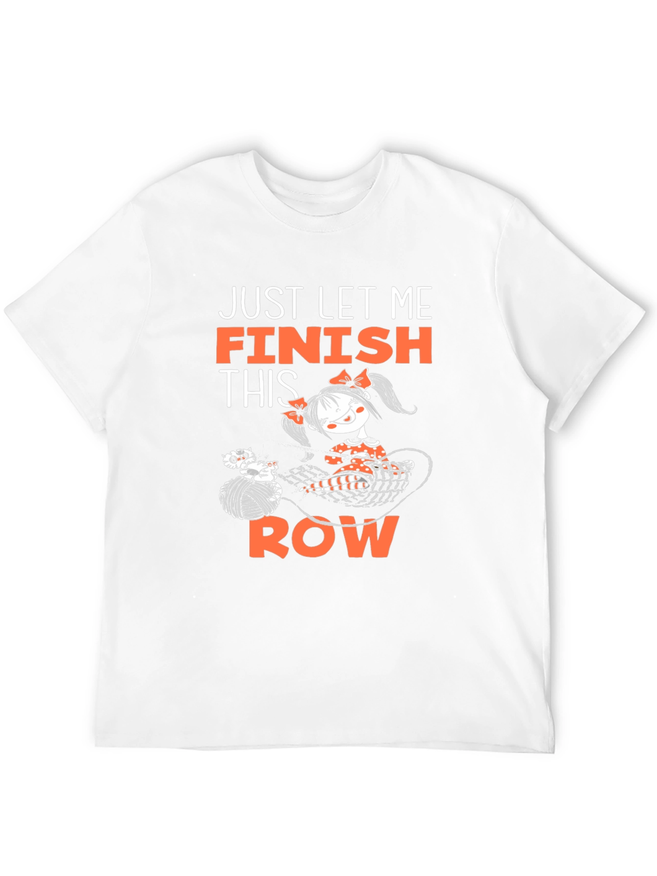 Black Just Let Me Finish This Row - Crochet T-Shirt view 12