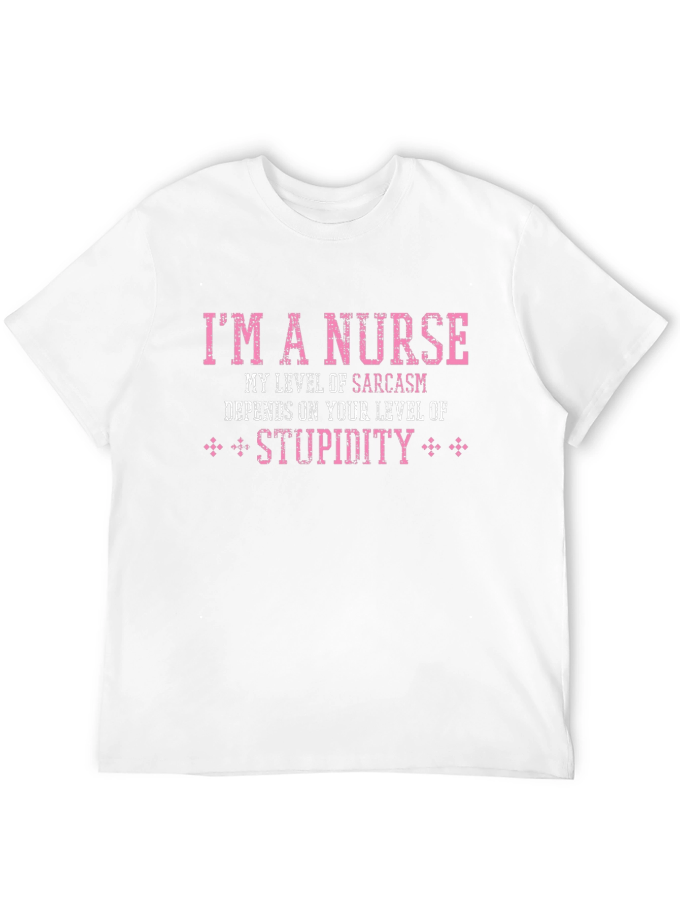 Black I'm a Nurse Sarcasm T-Shirt view 12