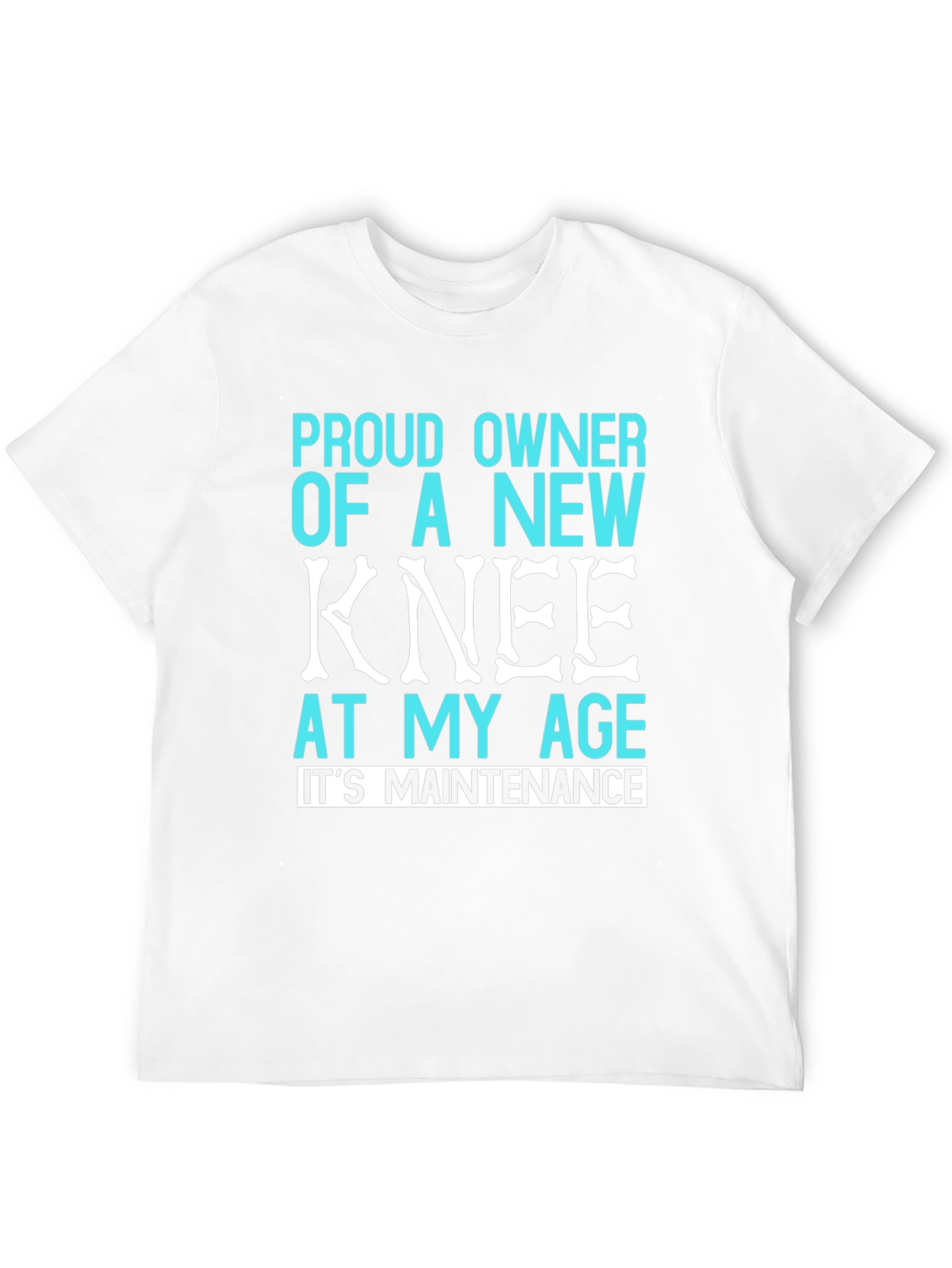 Black Proud New Knee T-Shirt - Funny Recovery Gift view 12
