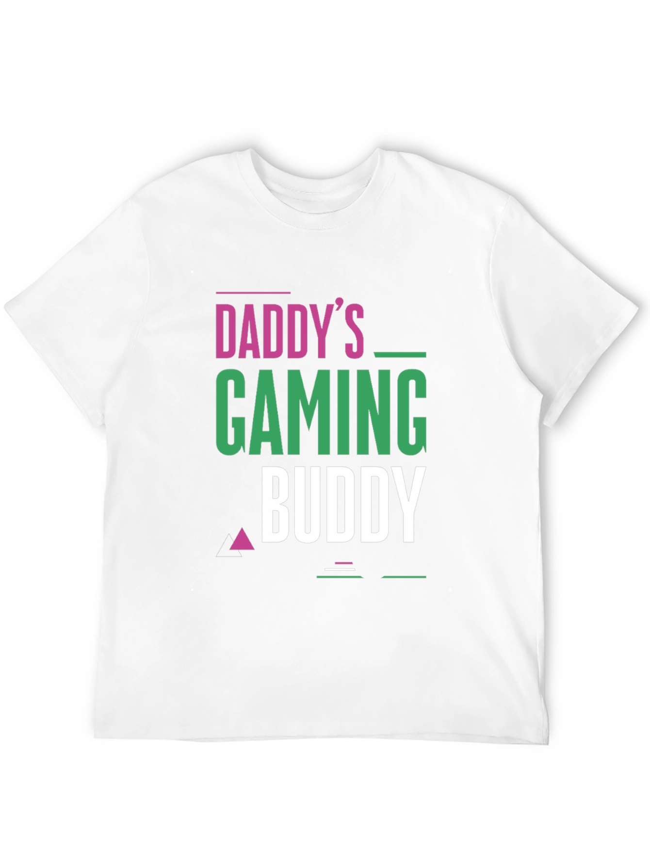 Black Daddy's Gaming Buddy Black T-Shirt view 12