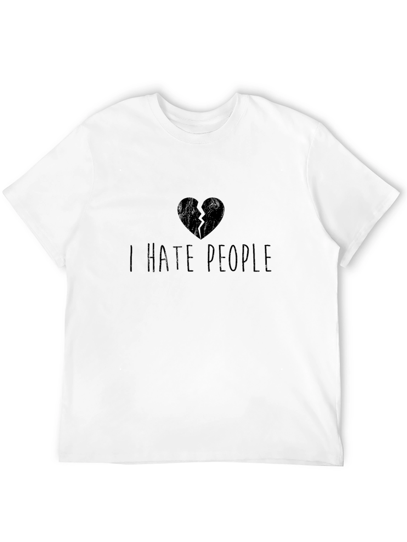 Black I Hate People T-Shirt - Funny Graphic Tee view 12