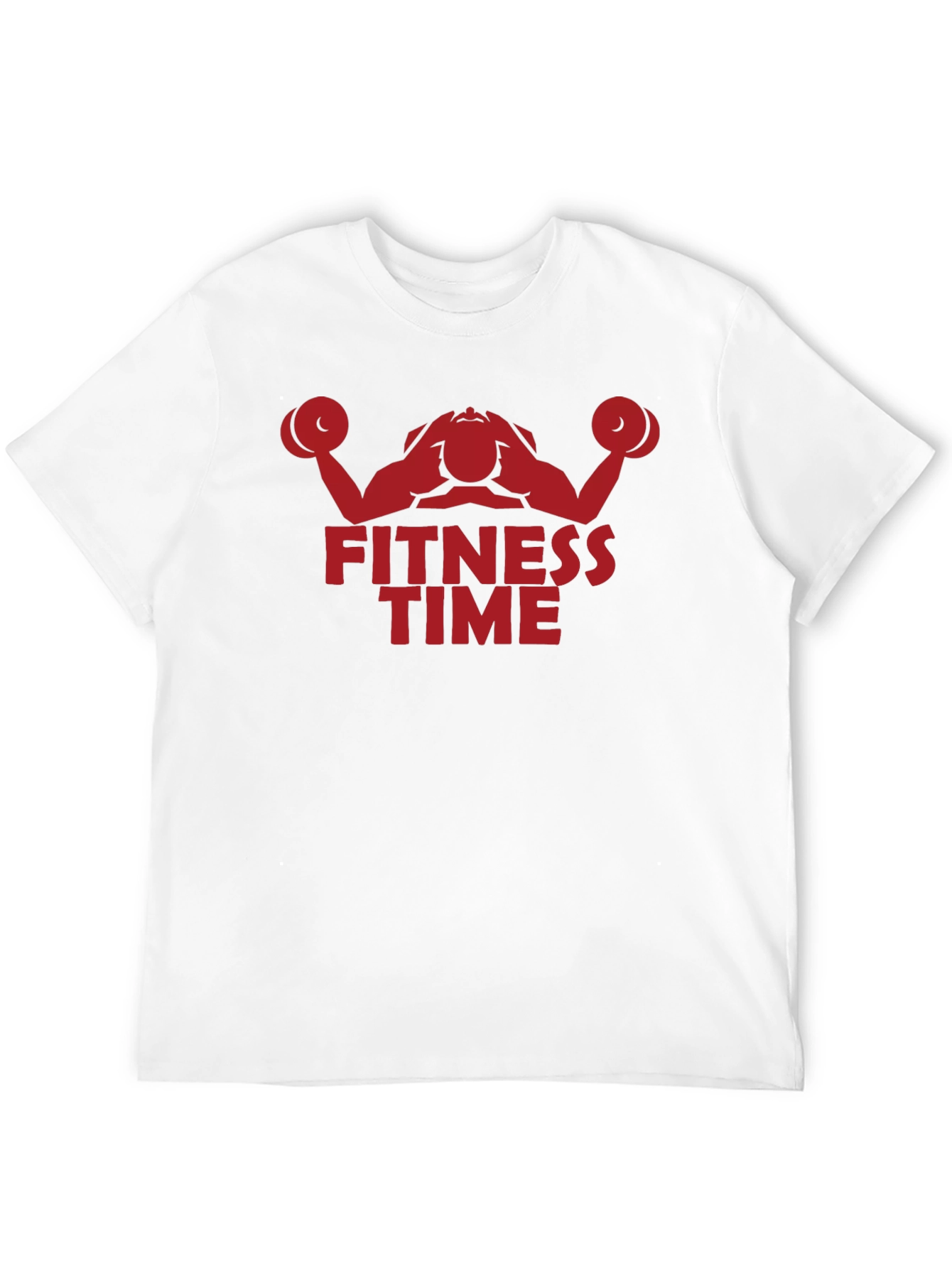 Black Fitness Time Graphic Tee - Black Cotton view 12