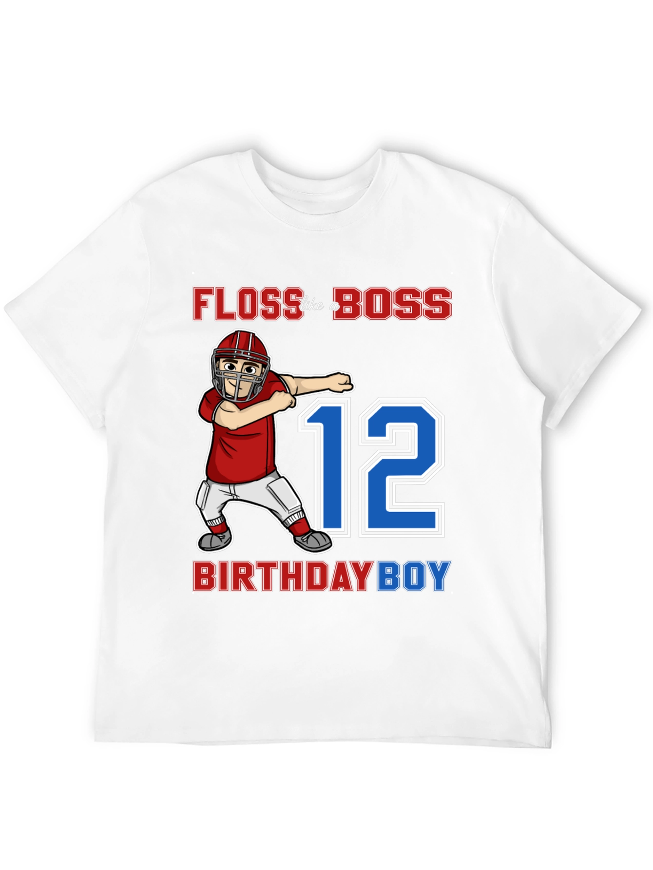 Black Floss Like a Boss 12th Birthday Boy T-Shirt view 12