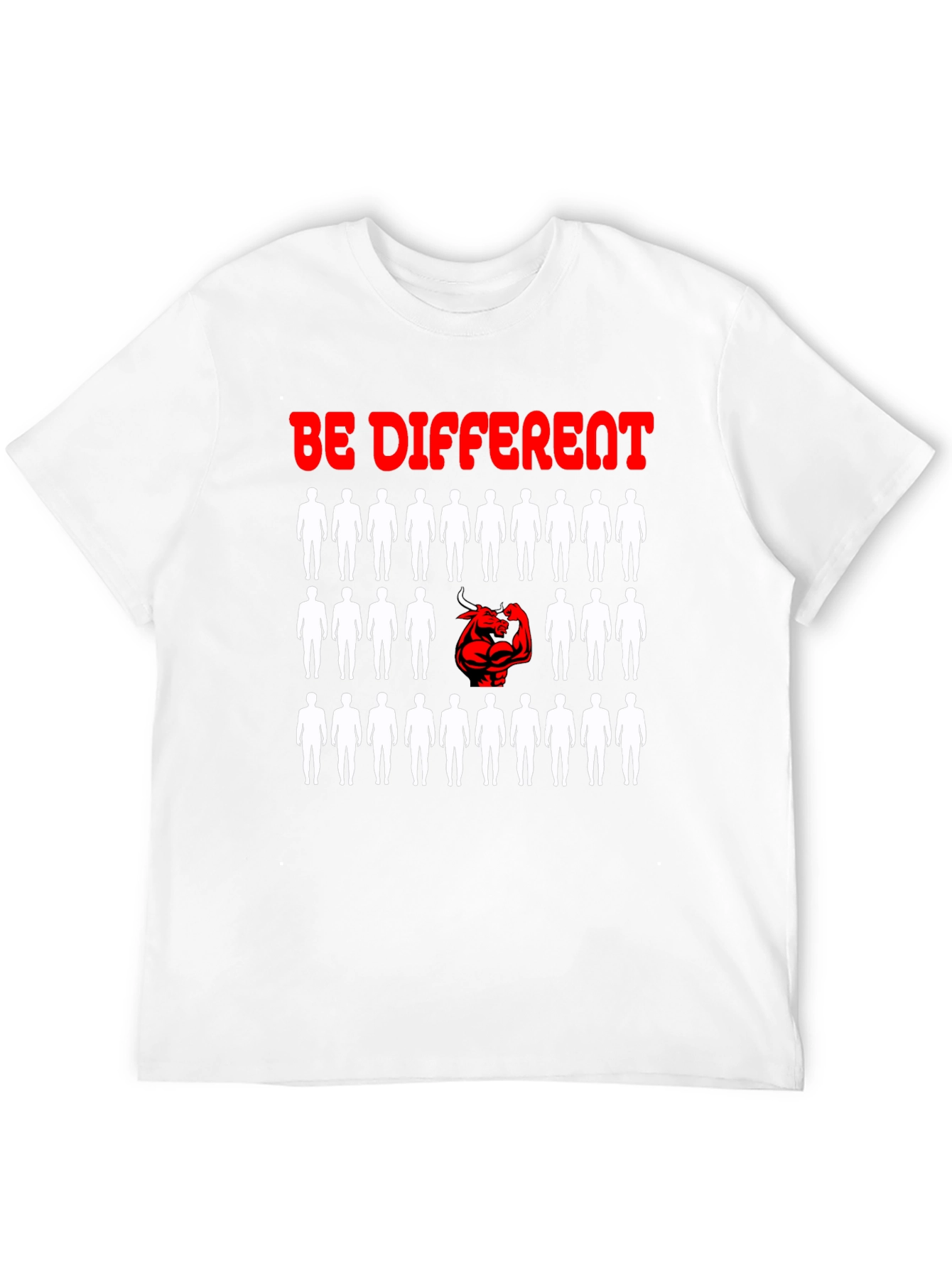 Black Be Different T-Shirt - Unique Graphic Design view 12