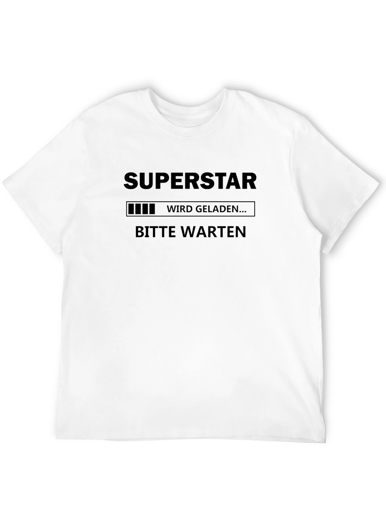 Black Loading Superstar T-Shirt - Funny Graphic Tee view 12