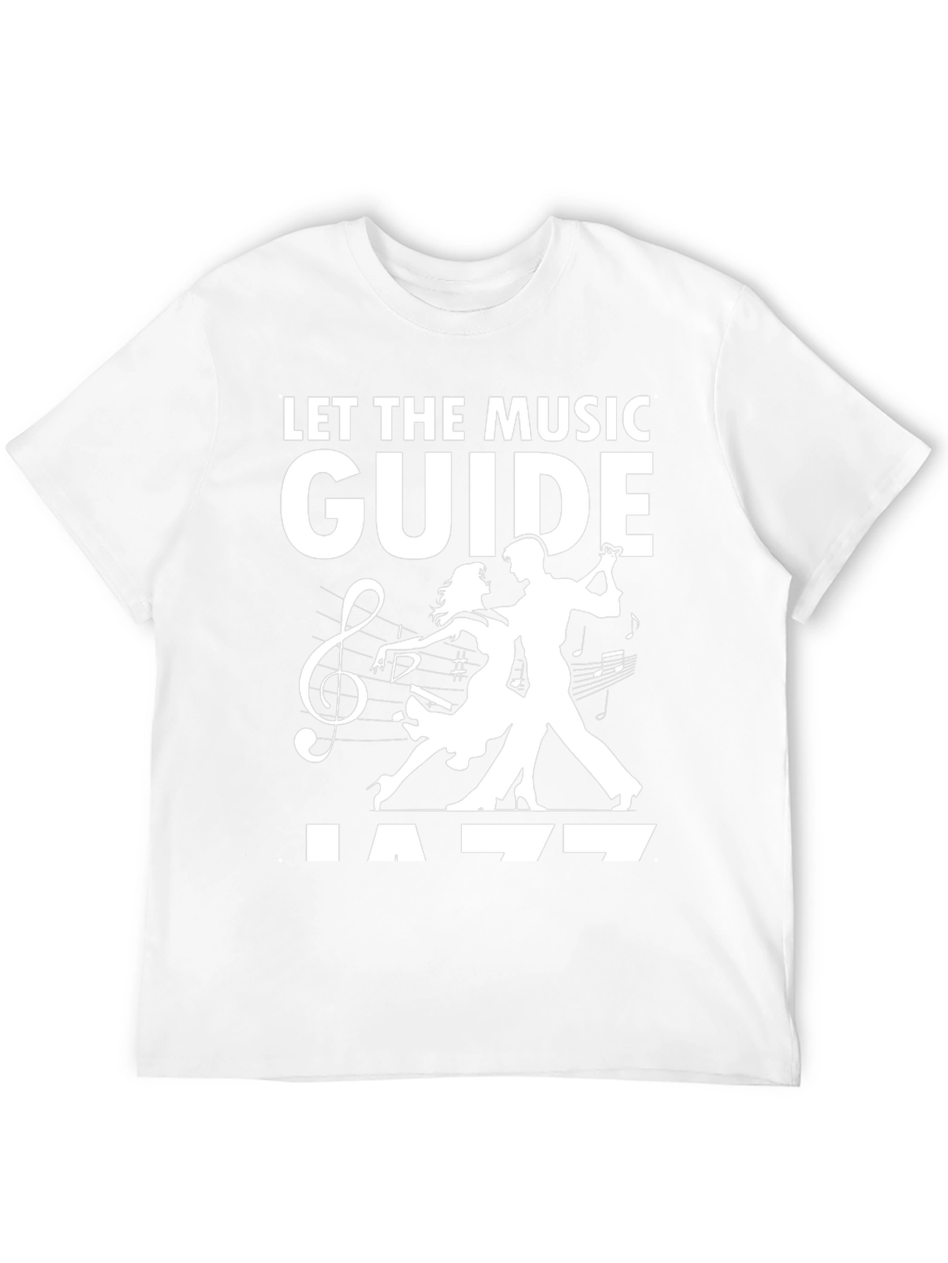 Black Let the Music Guide Jazz Black T-Shirt view 12