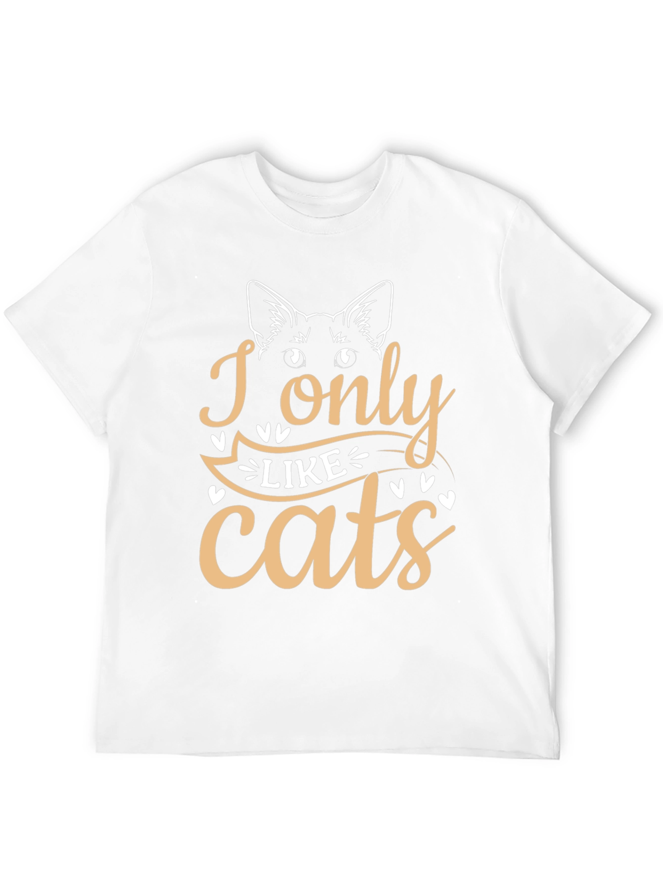 Black I Only Like Cats Graphic Tee - Unisex view 12