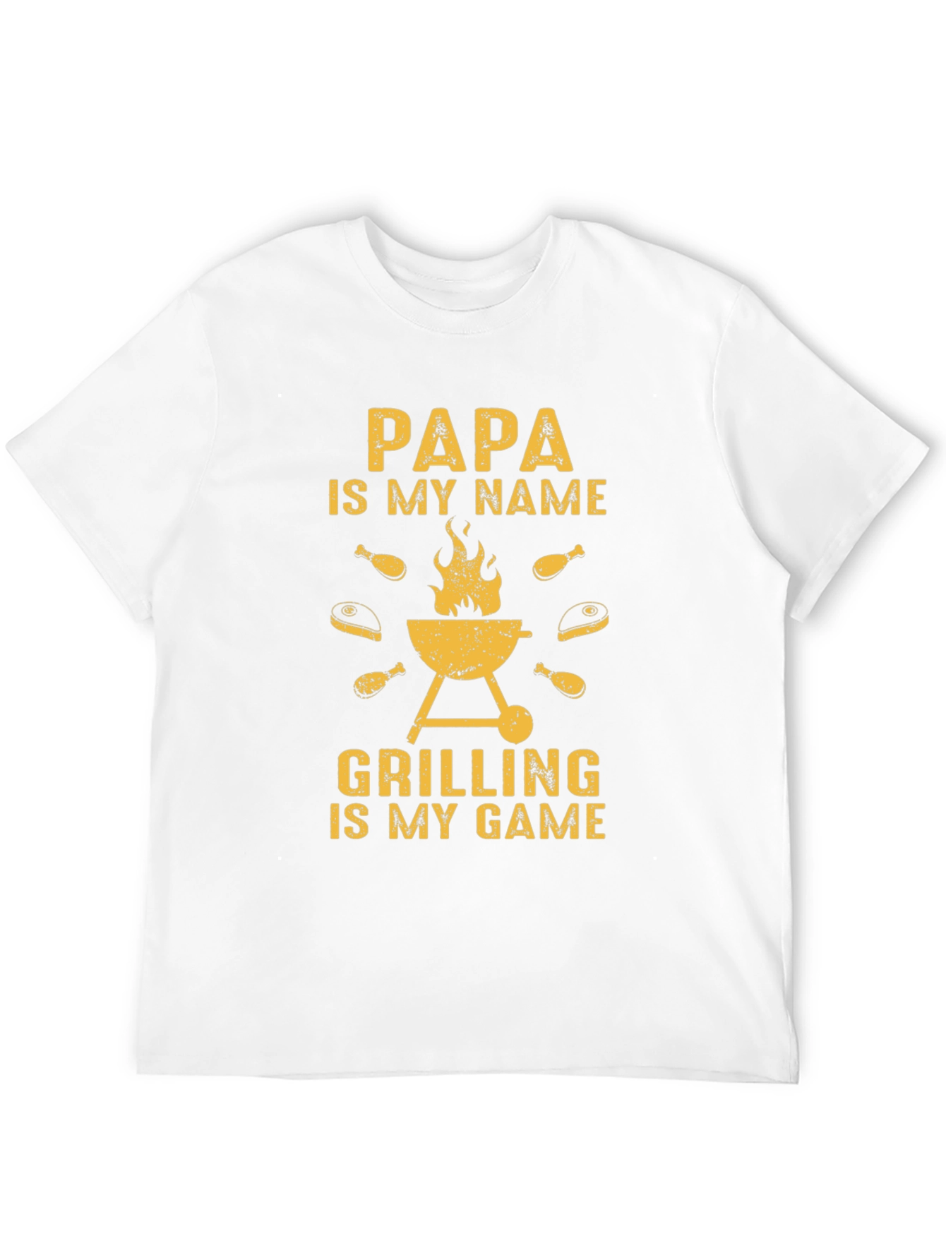 Black Papa's Grilling Game T-Shirt - Perfect BBQ Gift view 12