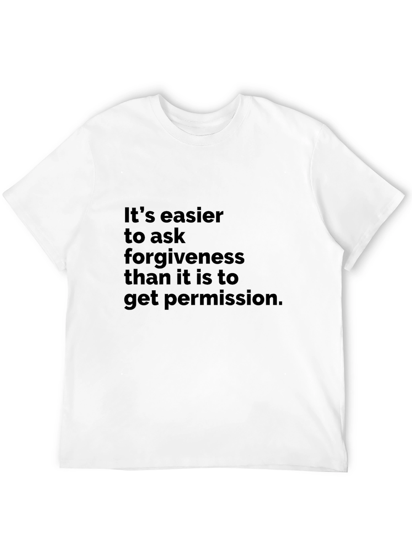 Black Forgiveness T-Shirt - Ask Forgiveness Graphic Tee view 12