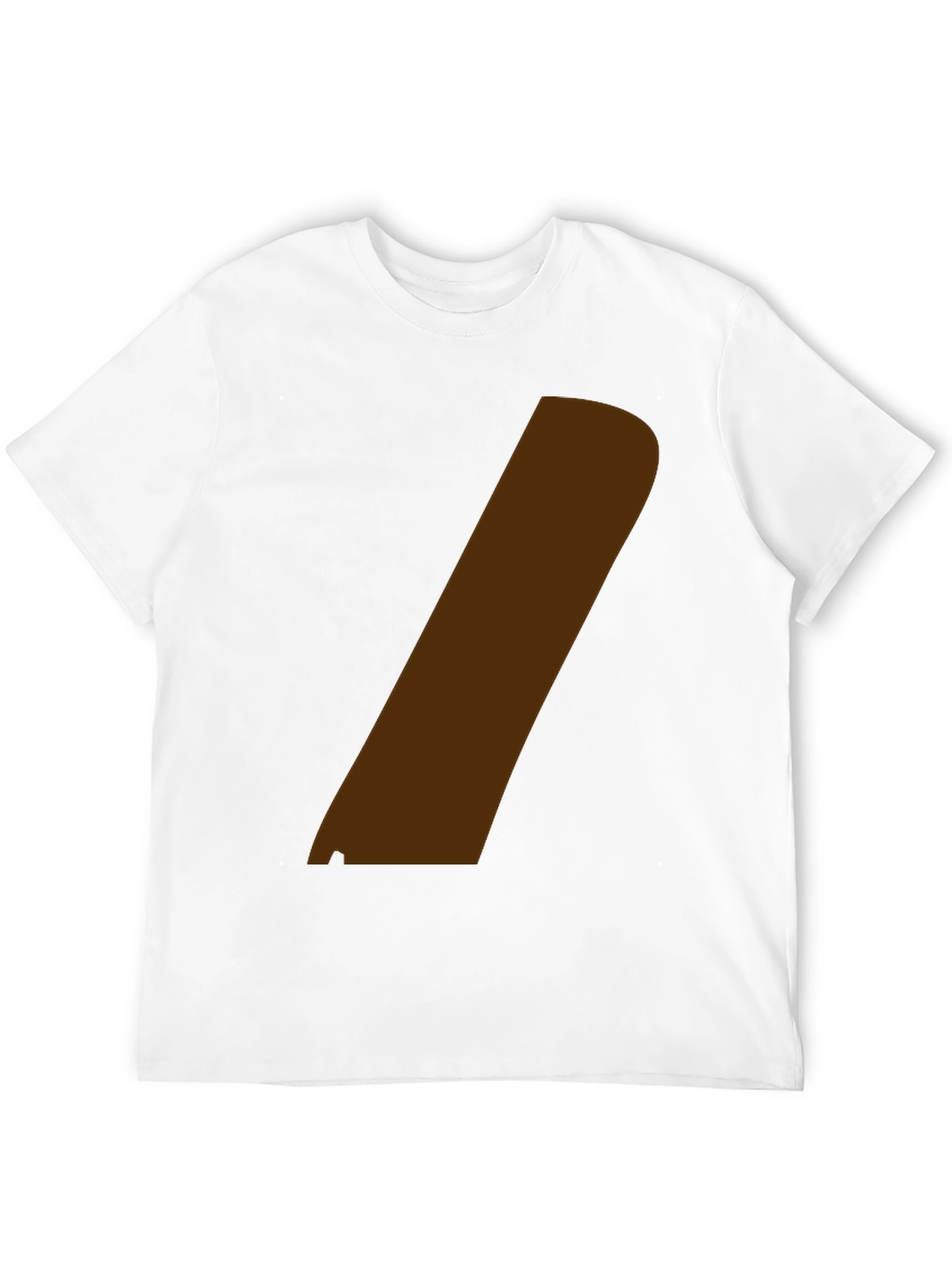 Black Modern Graphic Tee - Black with Brown Stripe view 12