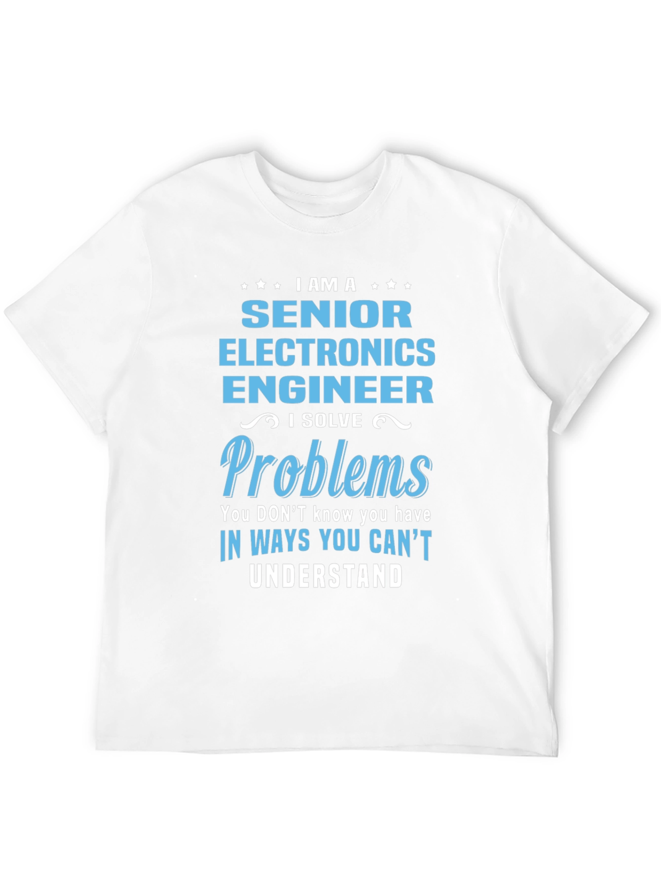 Black Senior Electronics Engineer T-Shirt view 12