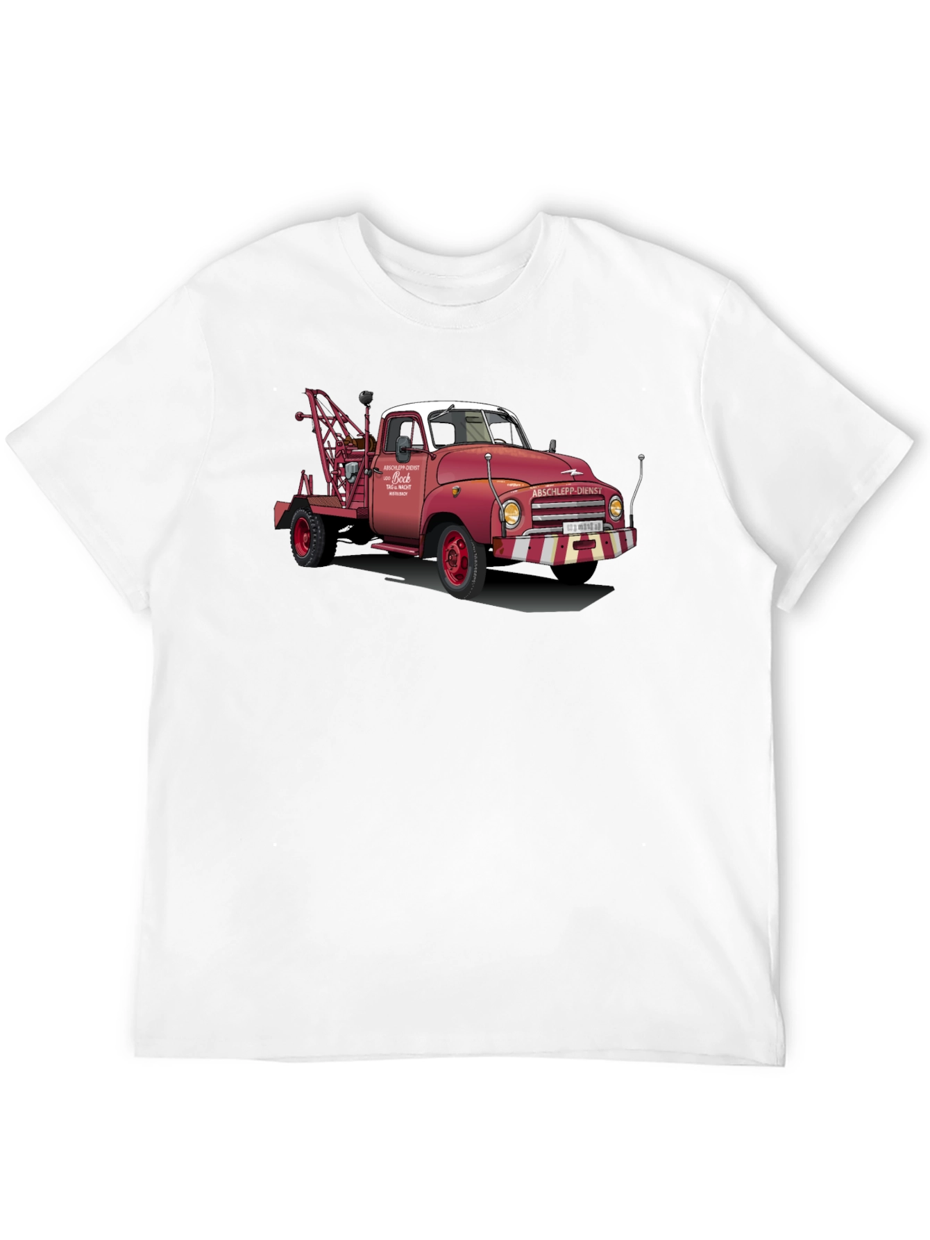Black Vintage Tow Truck Graphic Tee view 12
