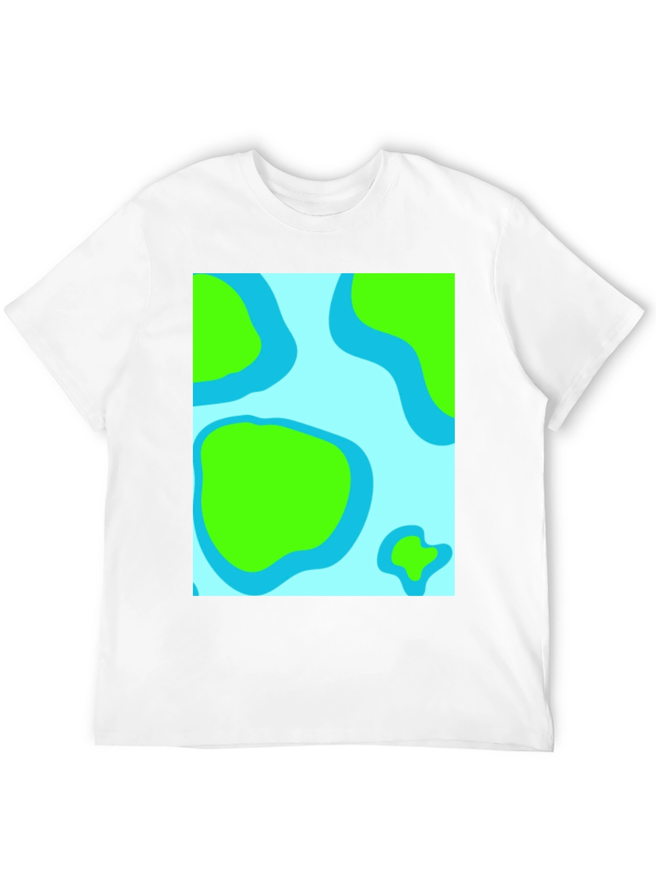 Black Abstract Land & Water Graphic Tee - Black view 12