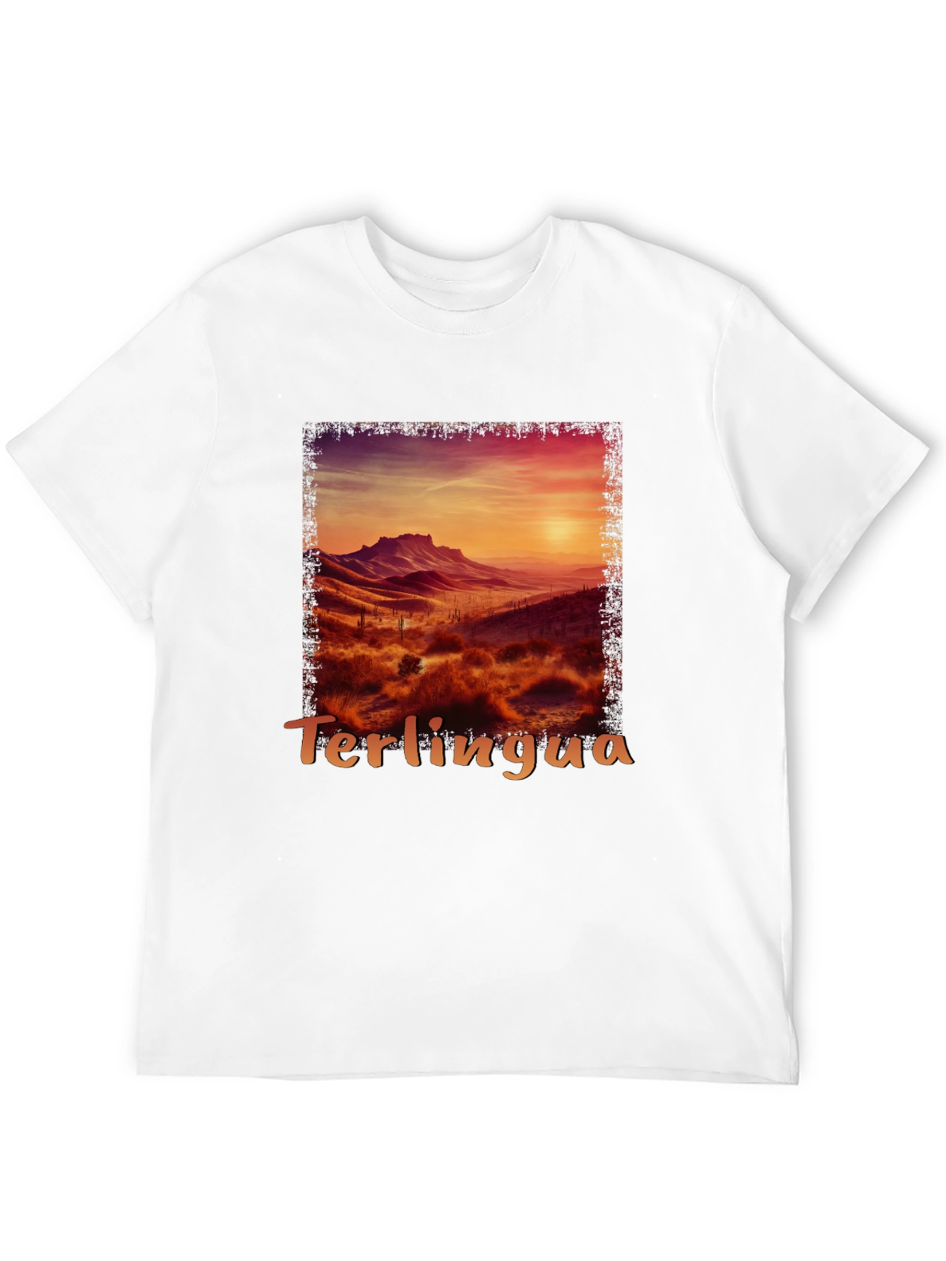Black Terlingua Sunset Graphic Tee - Desert Scene Shirt view 12