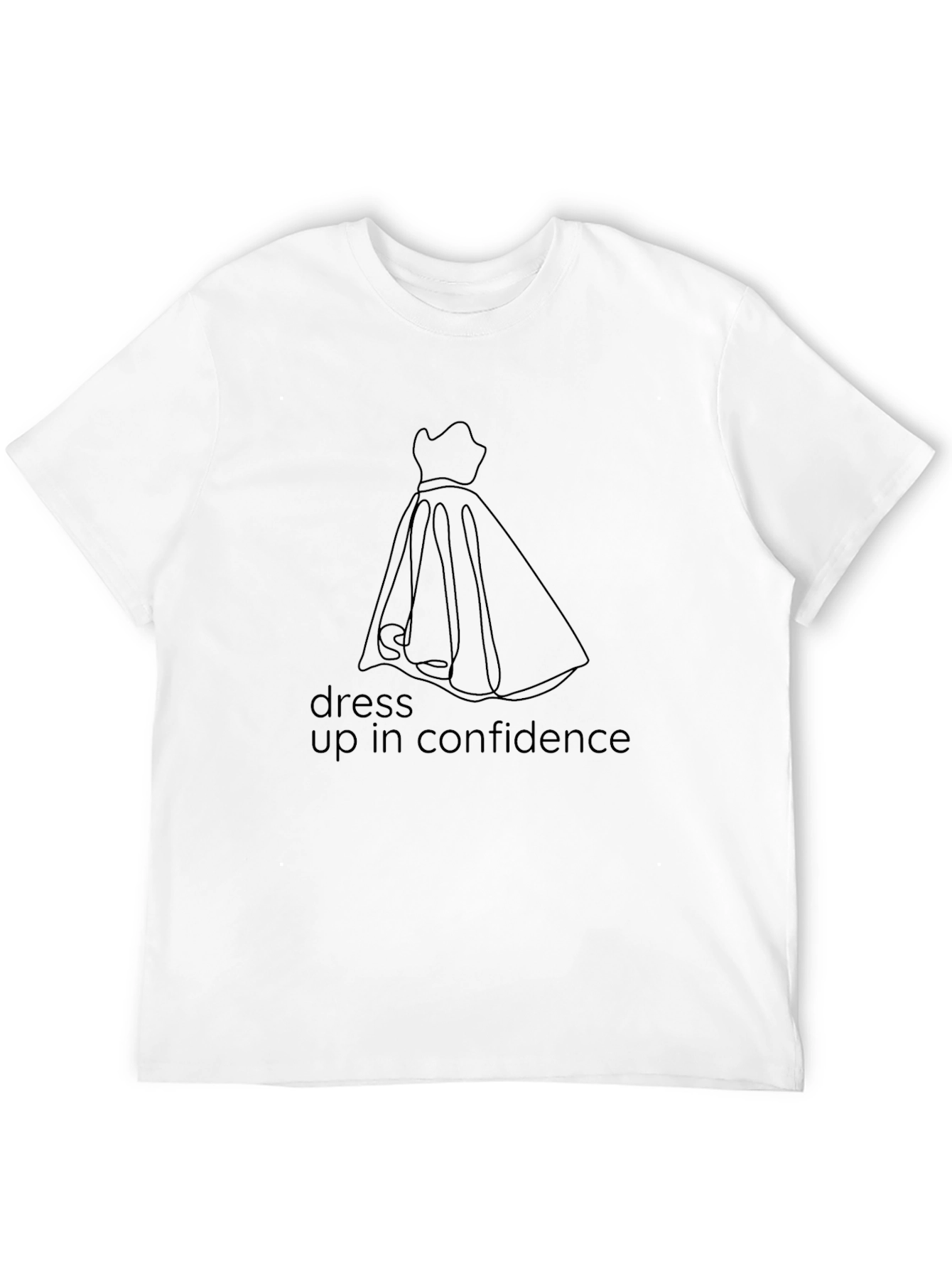 Black Dress Up in Confidence Black Tee view 12