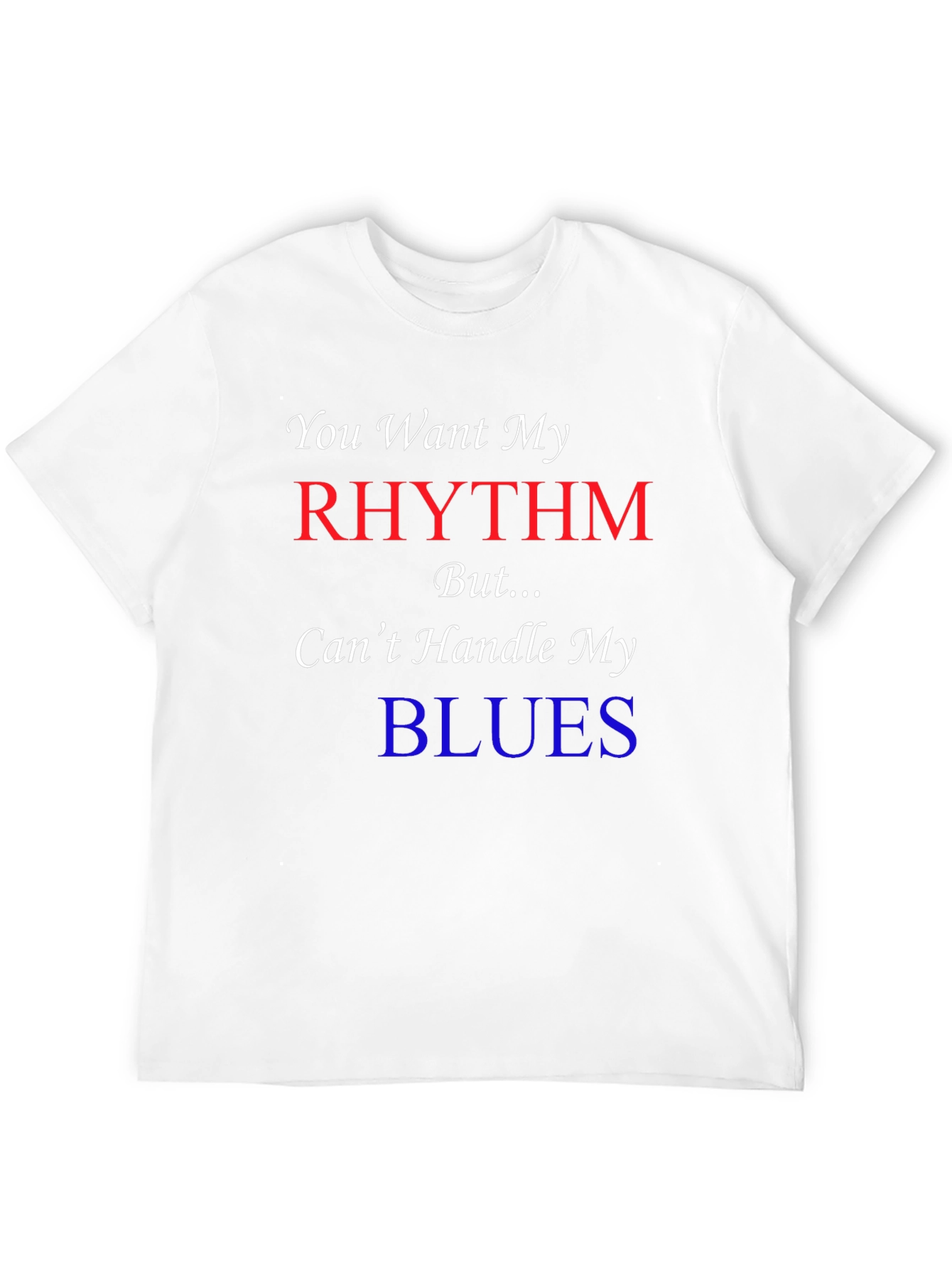 Black Rhythm & Blues Graphic Tee - Novelty T-Shirt view 12